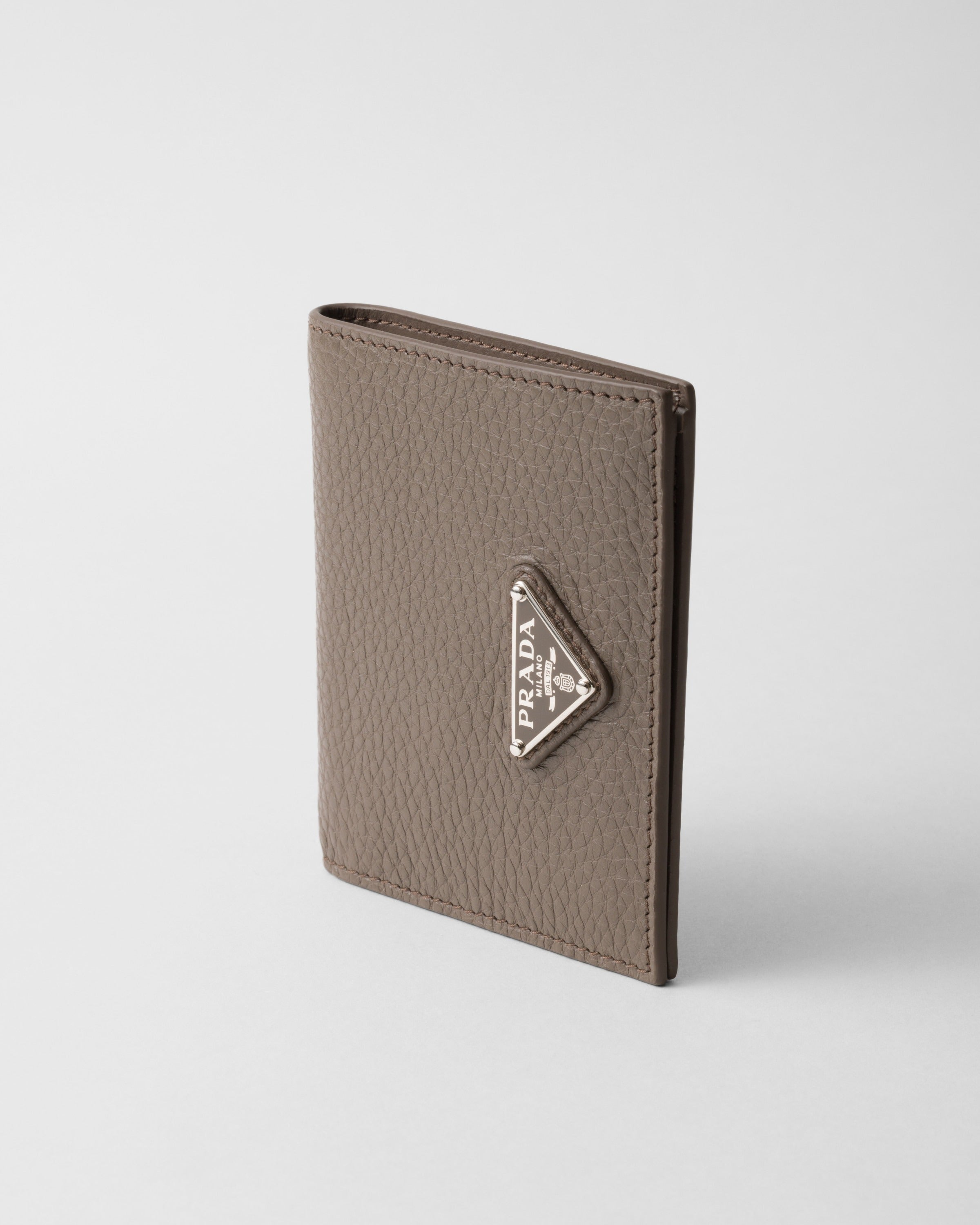 Leather wallet Bamboo Gray