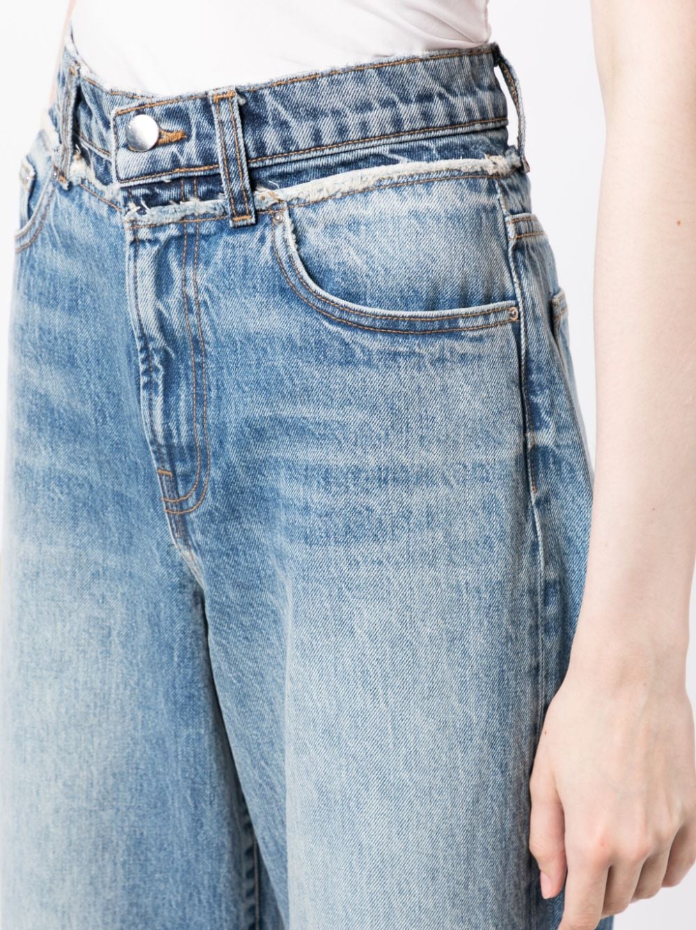 High-rise wide-leg jeans