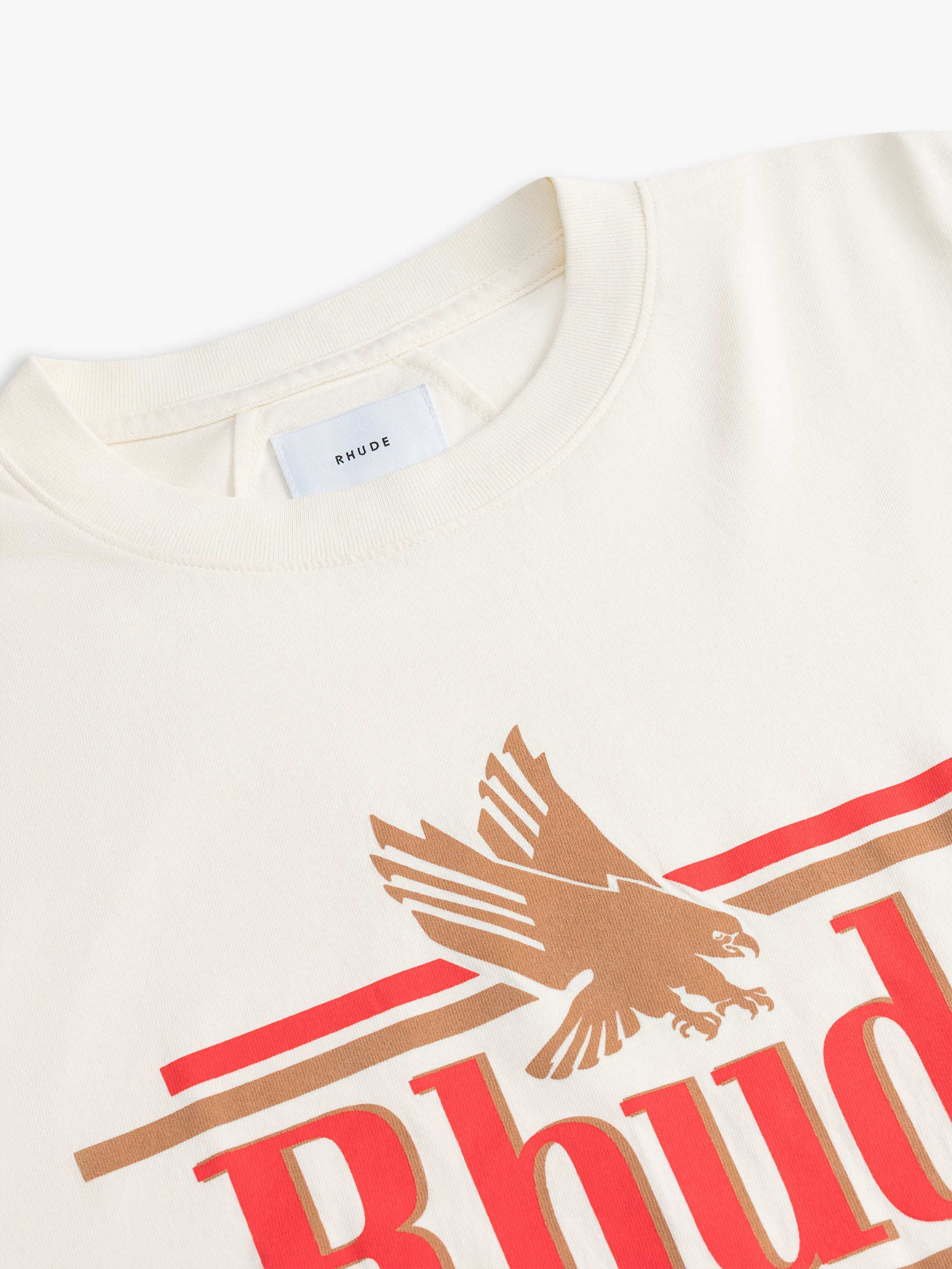 RHUDE ROSSA TEE - VTG WHITE