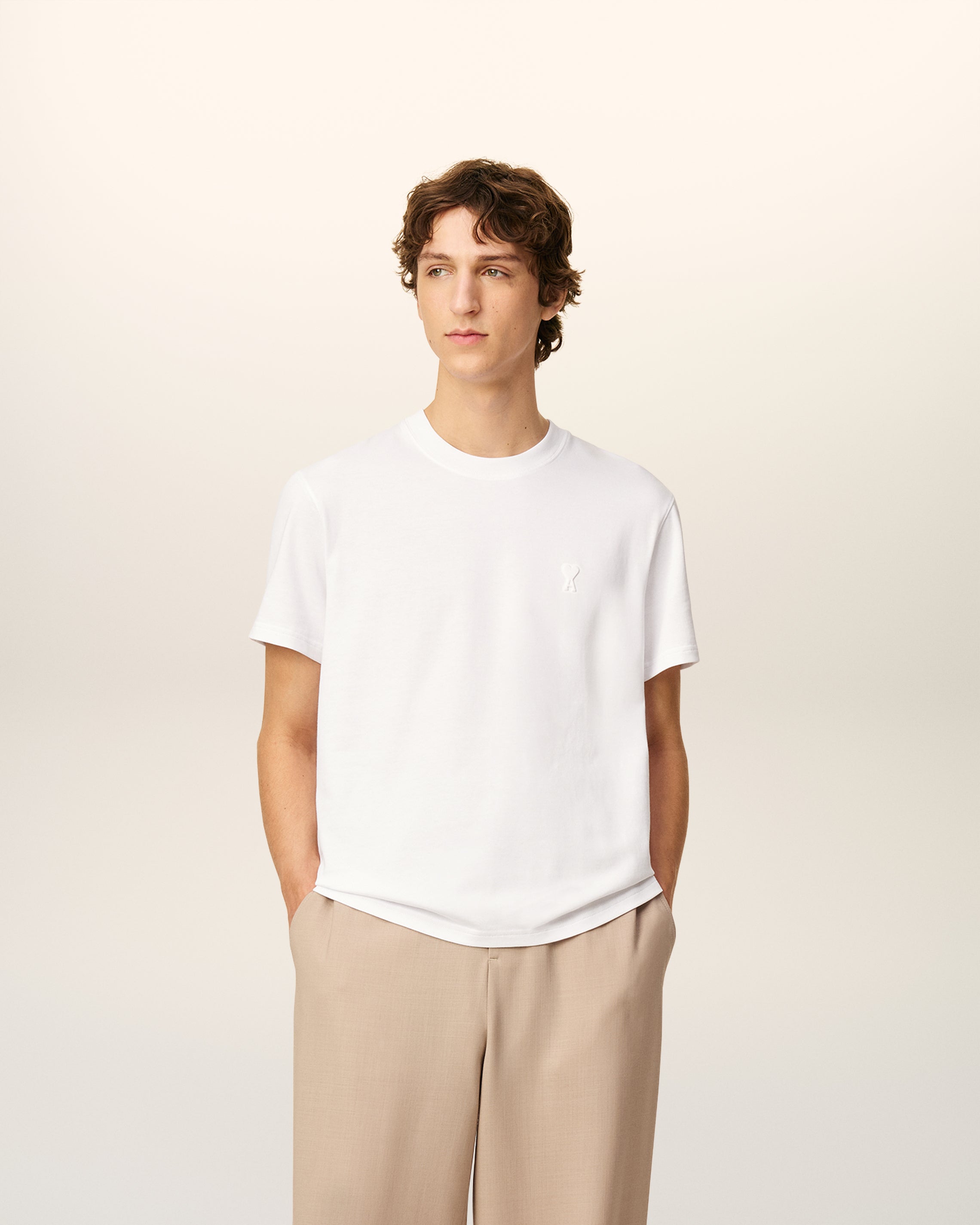White Organic Cotton Ami De Coeur T-shirt WHITE