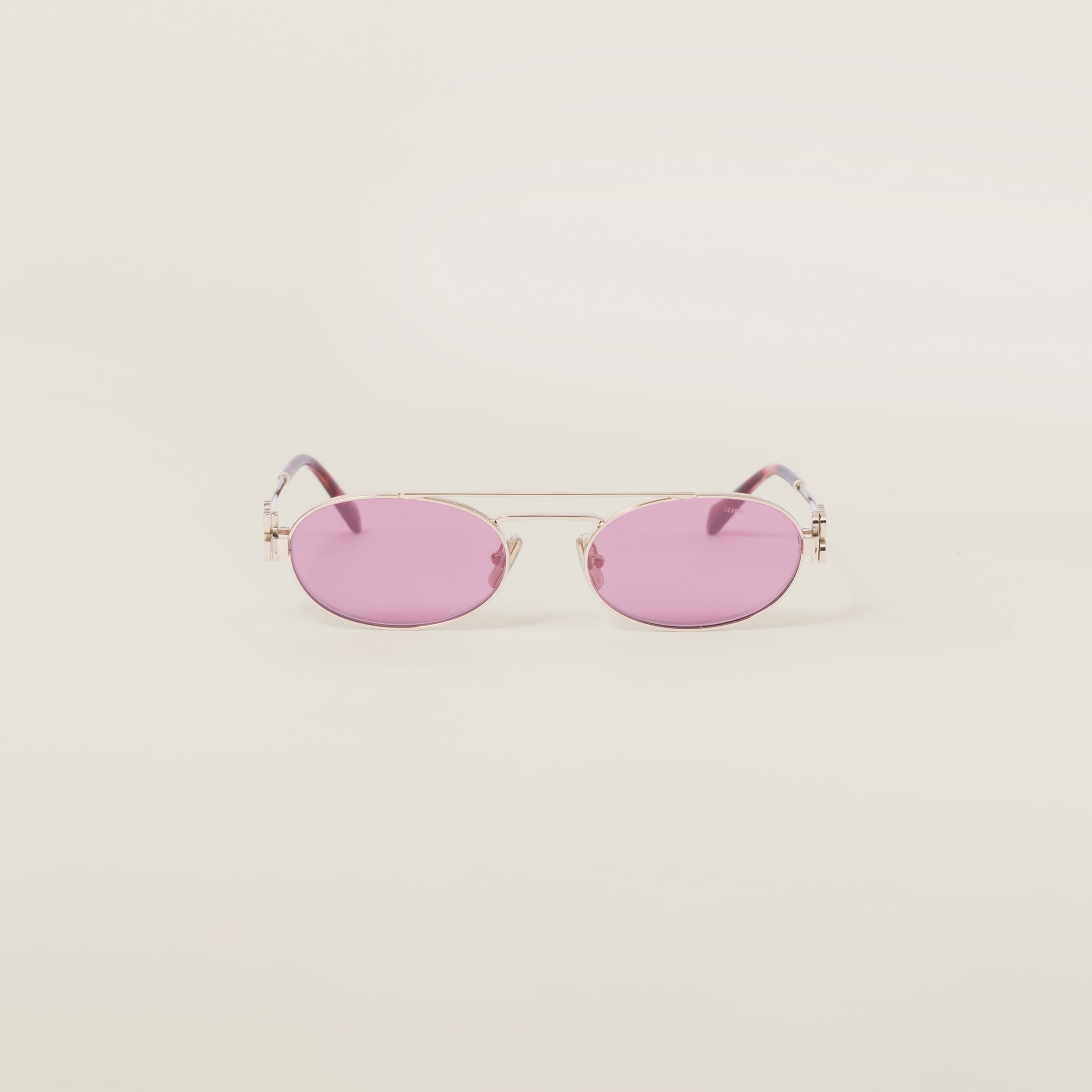 Miu Miu Logo sunglasses Amaranth lenses