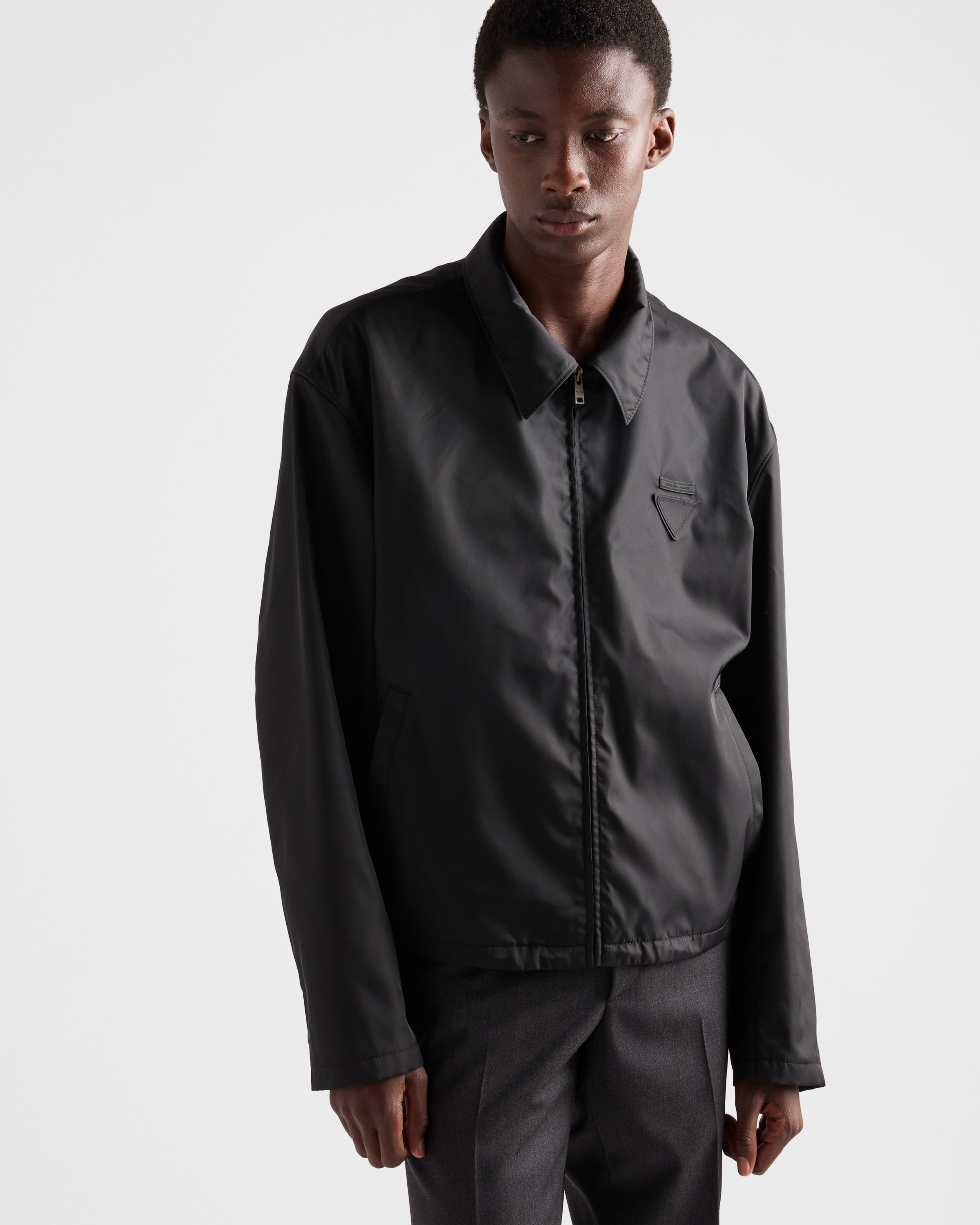 Re-Nylon blouson jacket Black