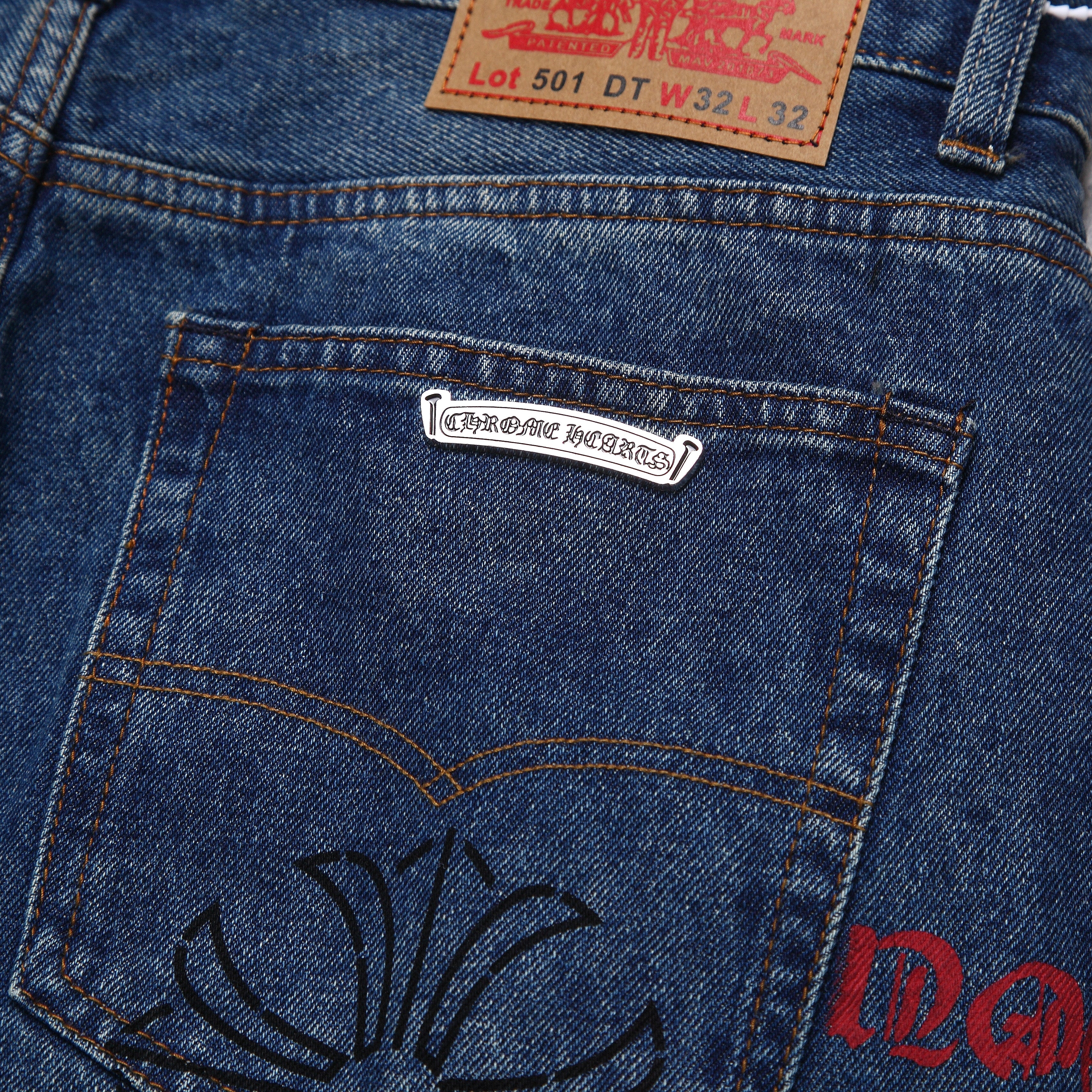 Chrome Hearts x Levi's Painting Jeans