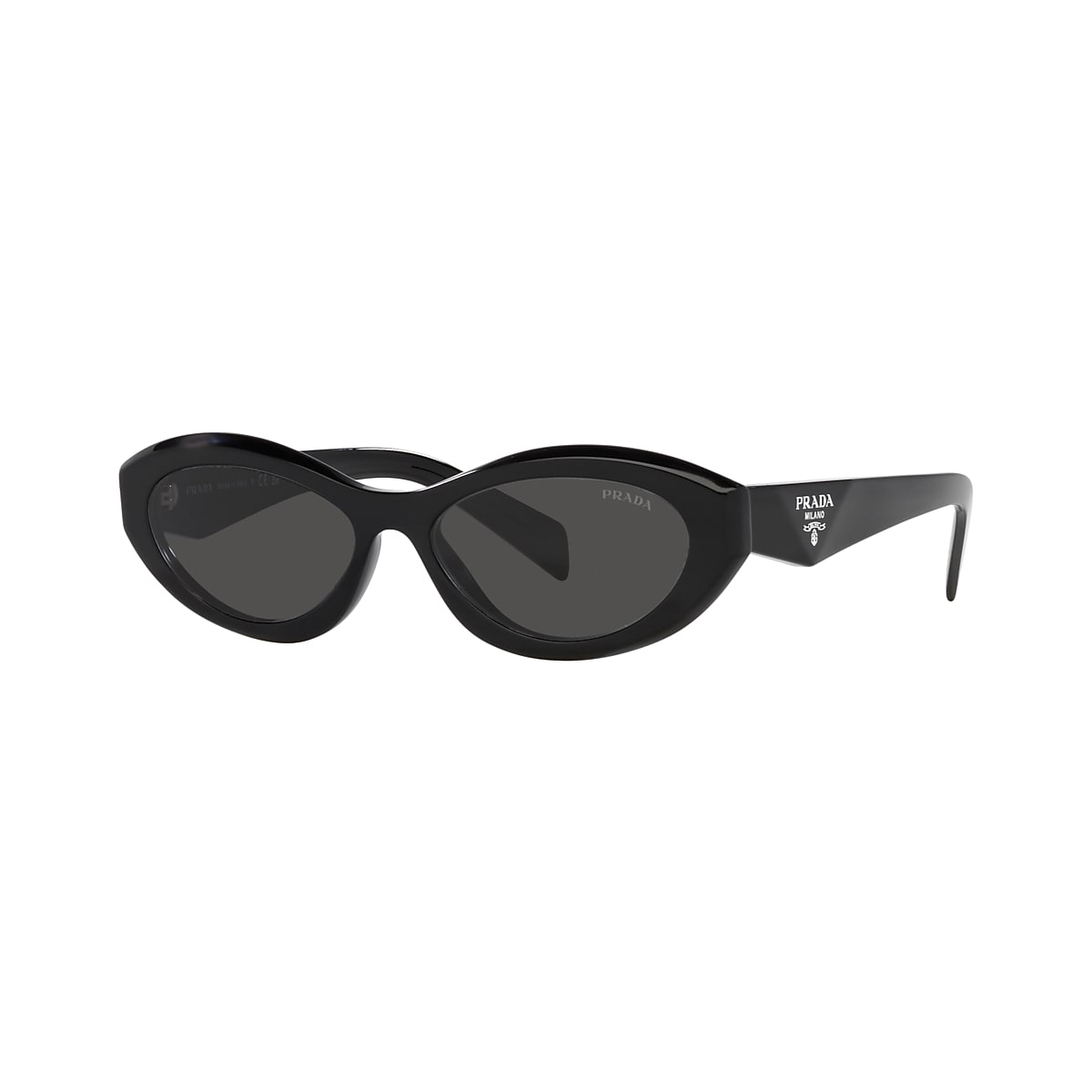 PRADA PR 26ZSF Black - Women Luxury Sunglasses, Dark Grey Lens