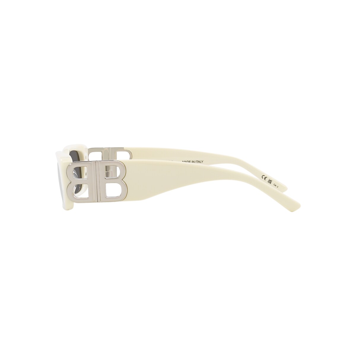 BALENCIAGA BB0096S White - Women Sunglasses, Silver Lens