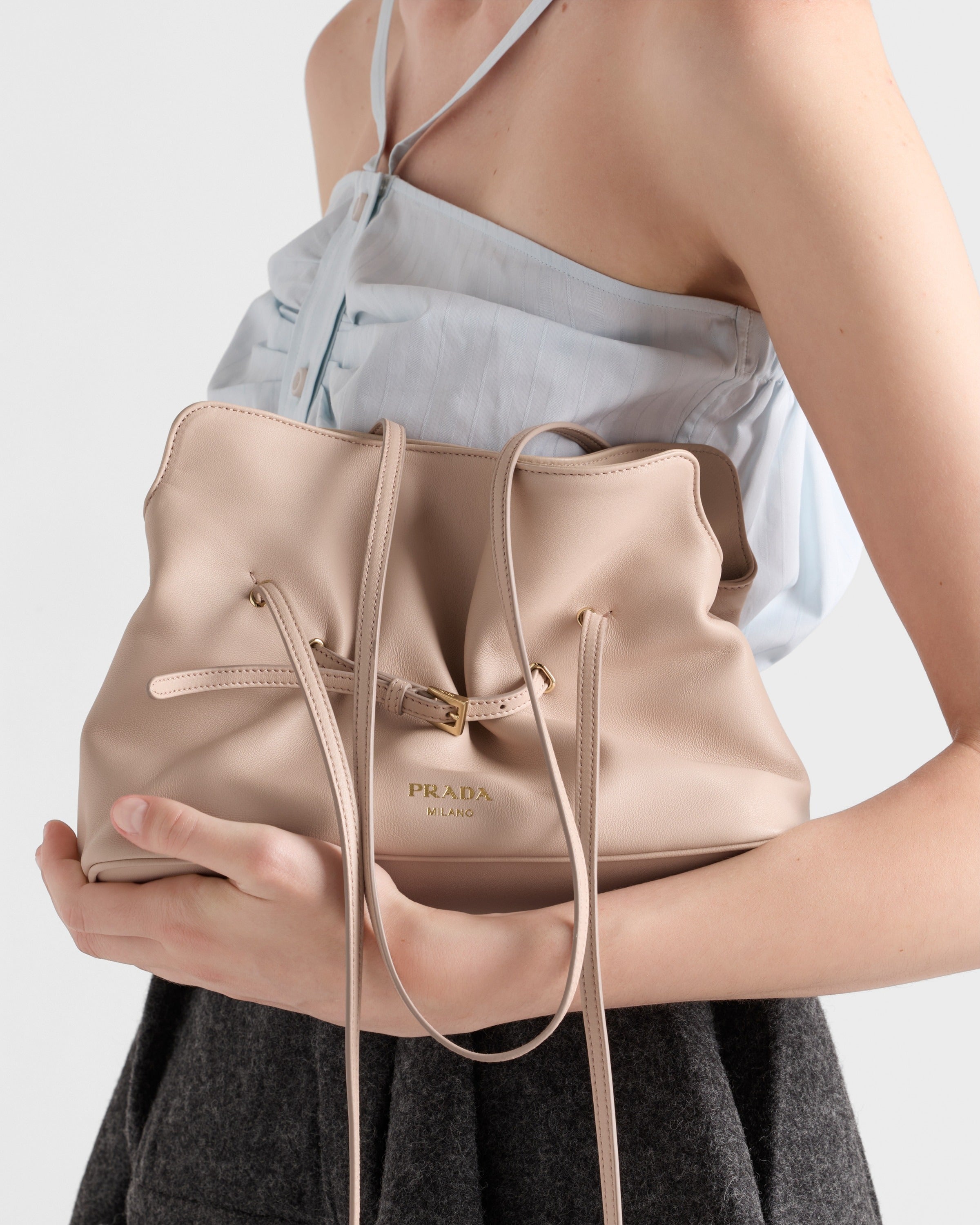 Small Prada Dada nappa leather bag Powder Pink