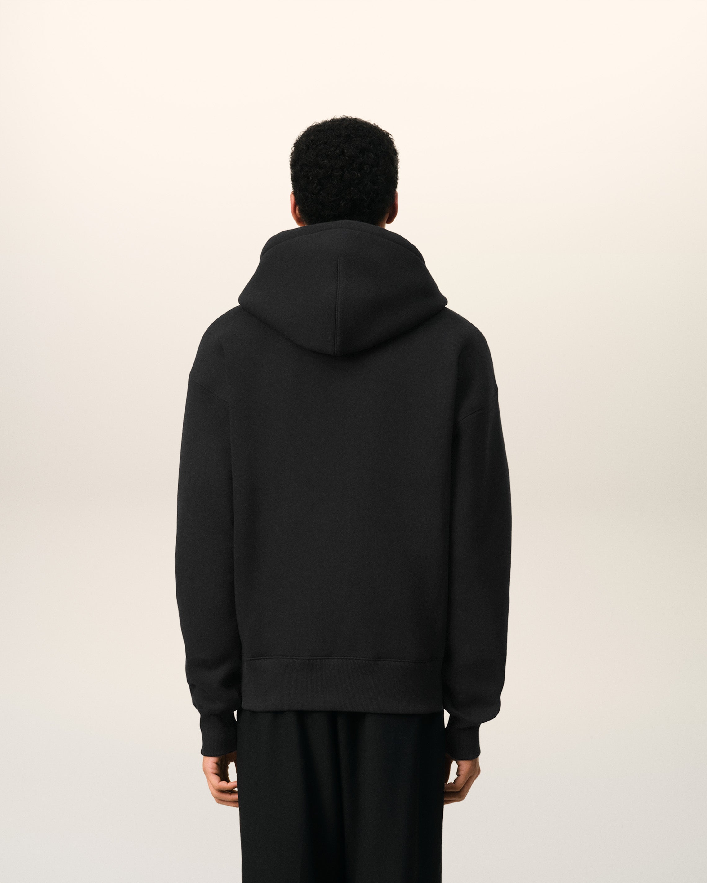 ZIPPED AMI DE COEUR HOODIE BLACK