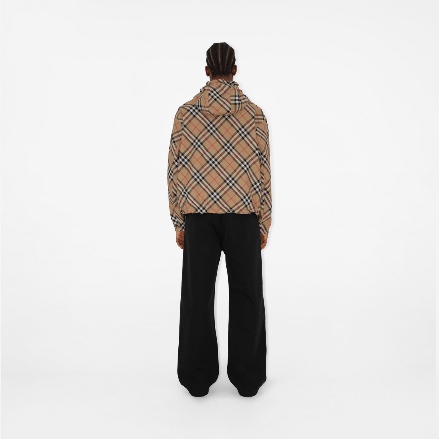 Reversible Check Jacket - Sand