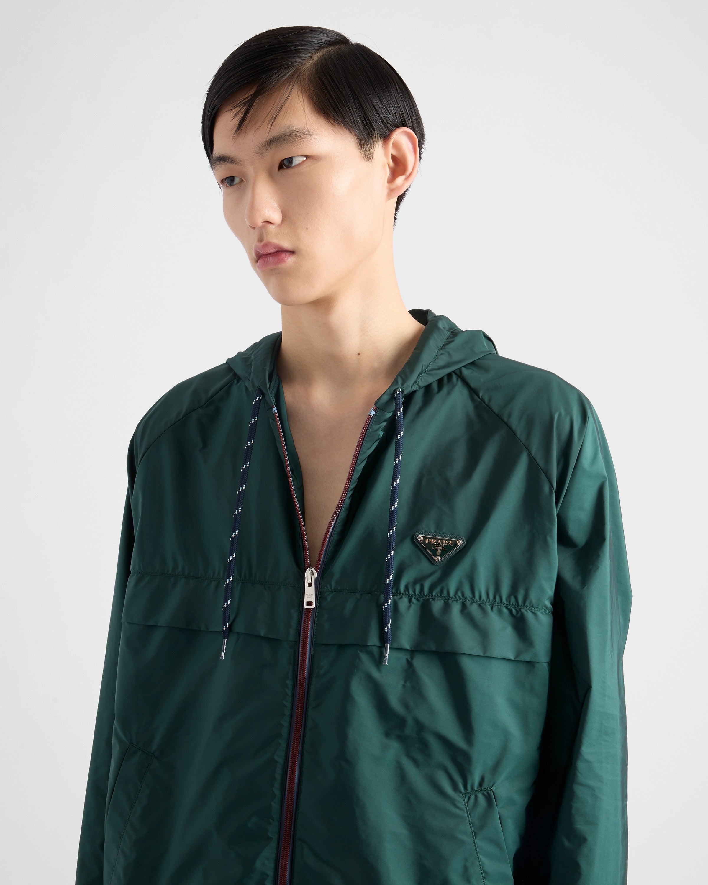 Re-Nylon blouson jacket Bottle Green