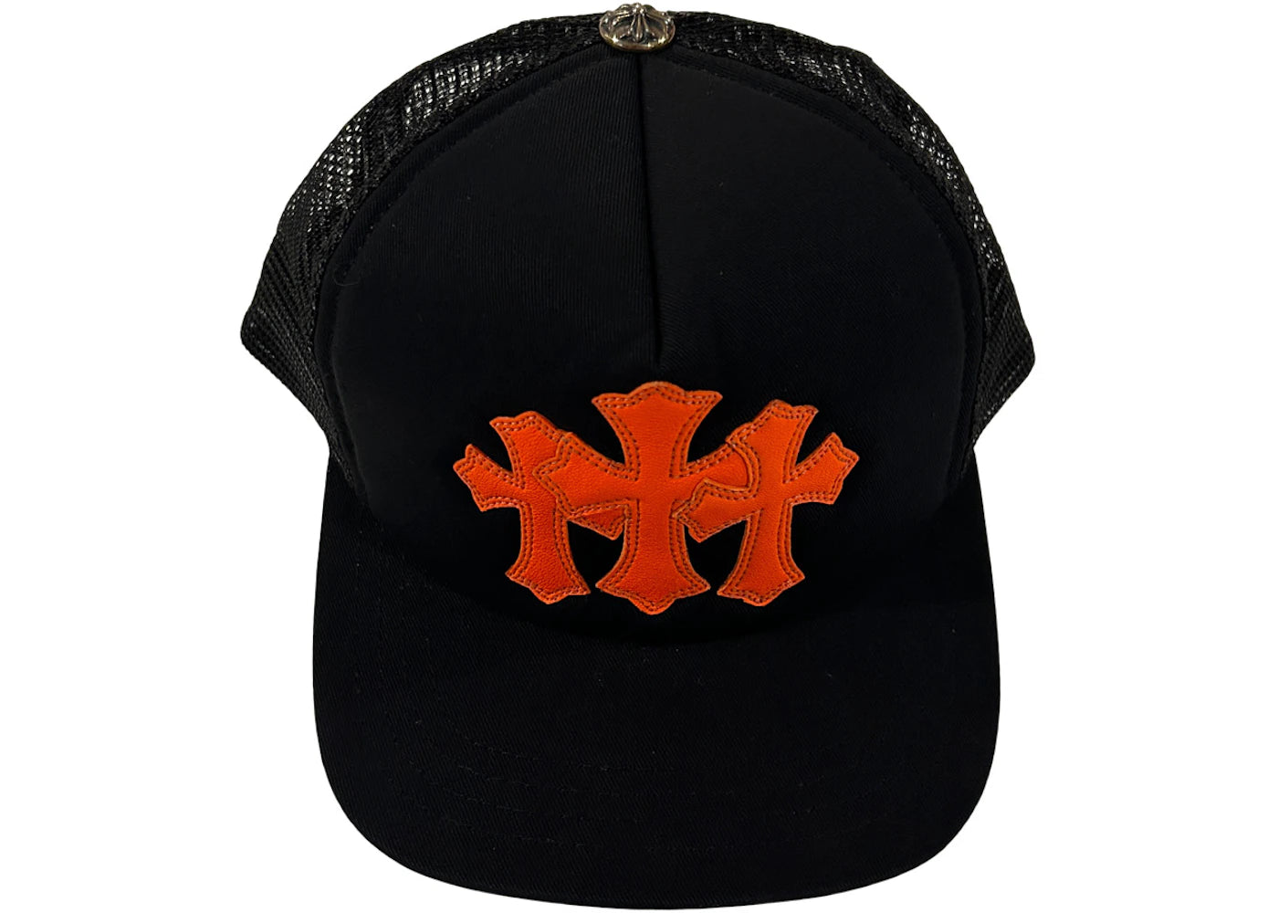 Chrome Hearts St. Barth's Cemetery Exclusive Trucker Hat Black/Orange
