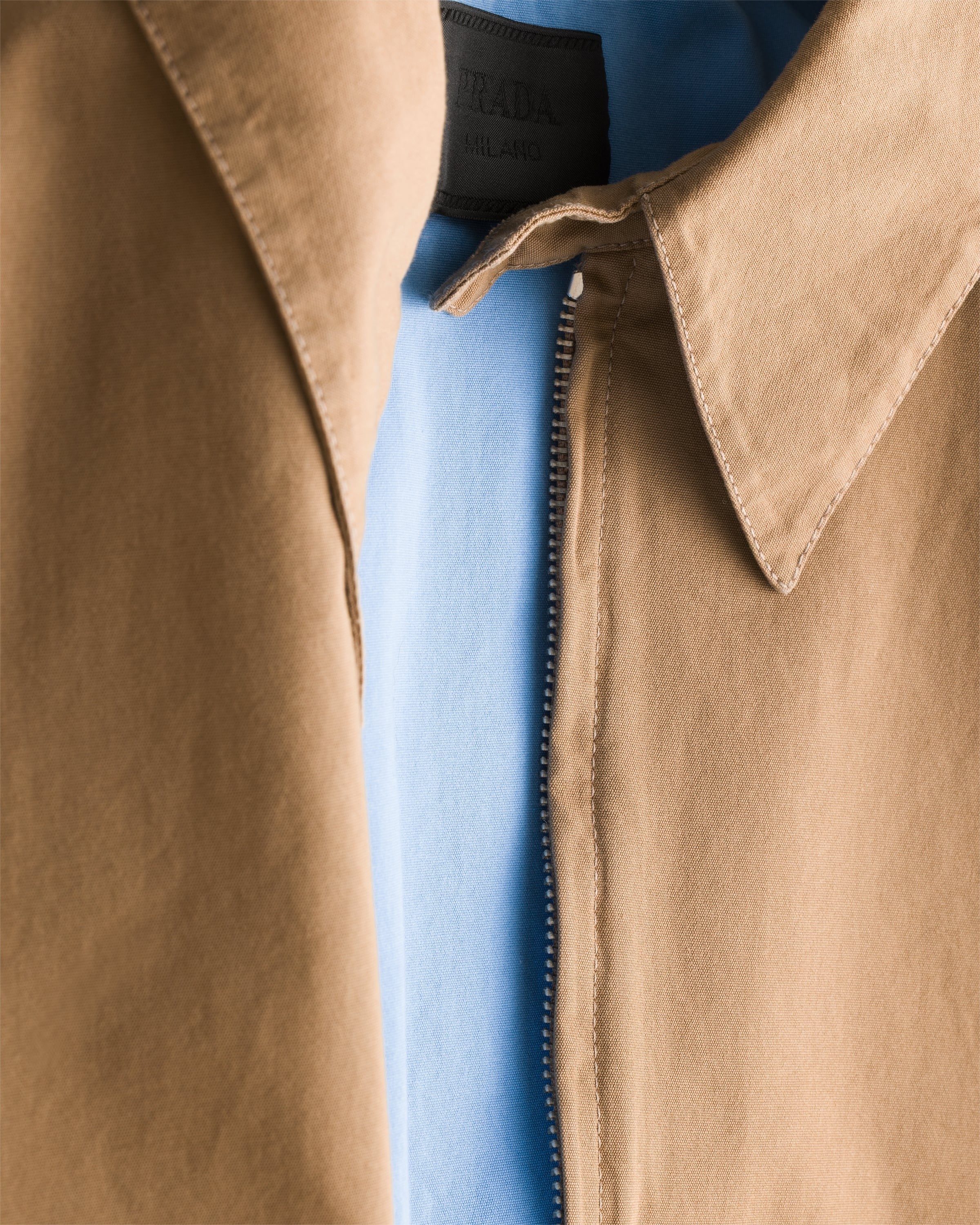 Cotton jacket Cork Beige/Celeste