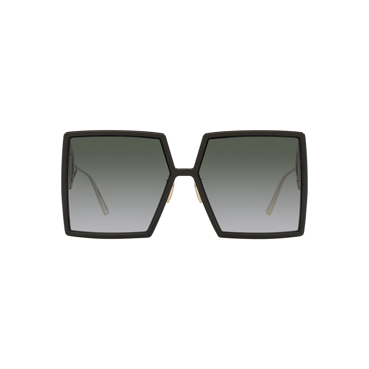 DIOR 30Montaigne SU Black & Gold - Women Luxury Sunglasses, Smoke Lens