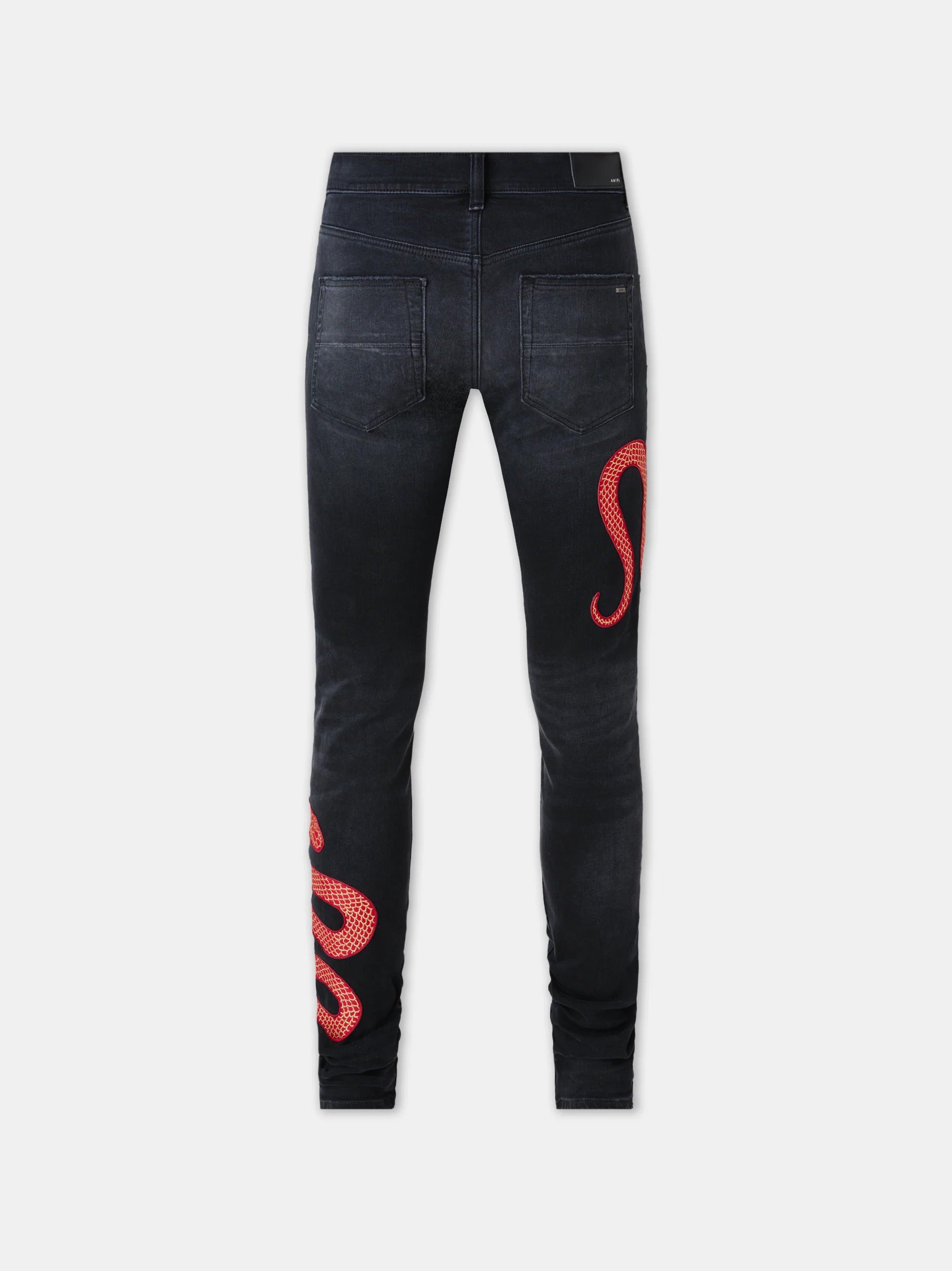AMIRI SNAKE SKINNY JEAN Vintage Black