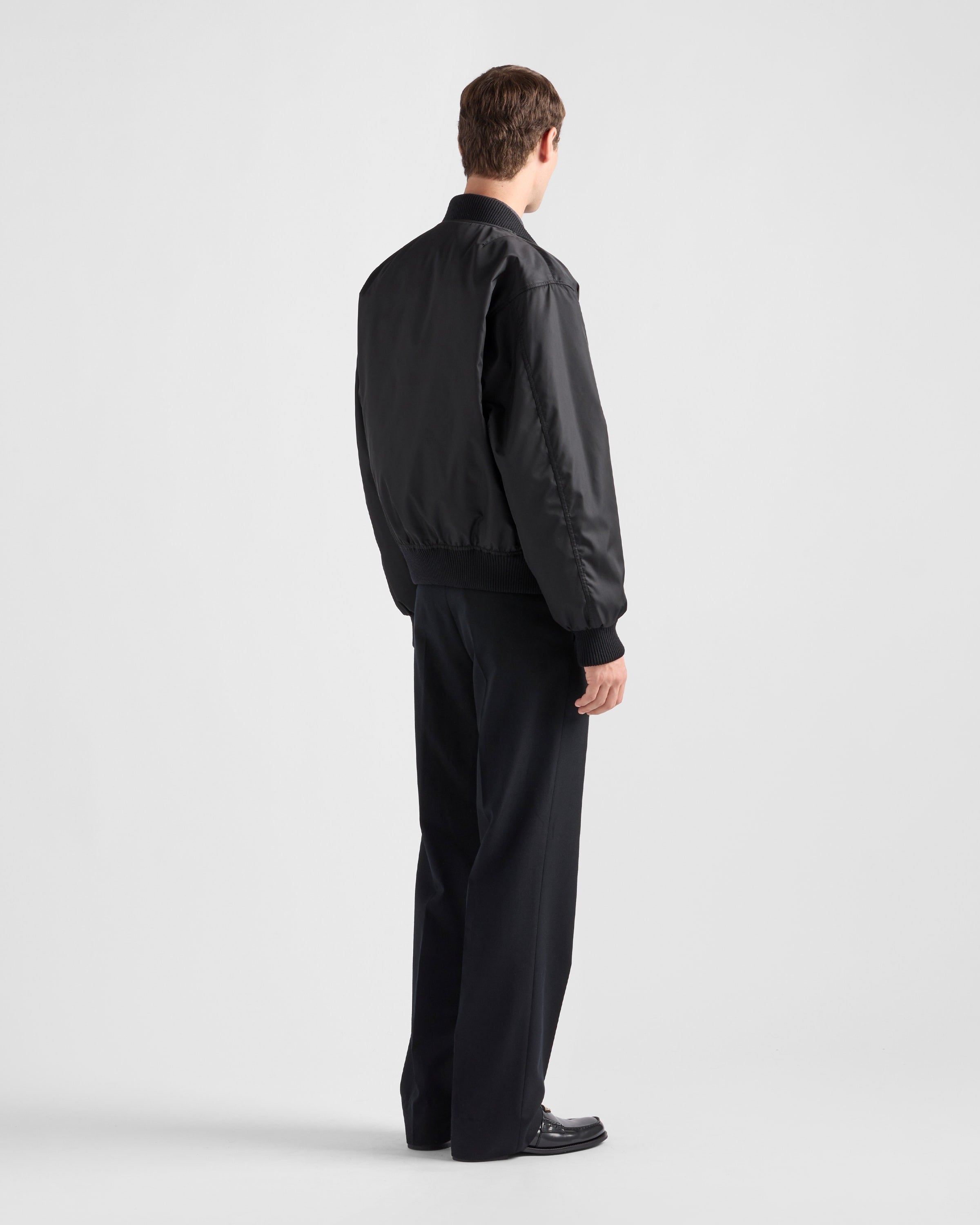 Re-Nylon bomber jacket Black