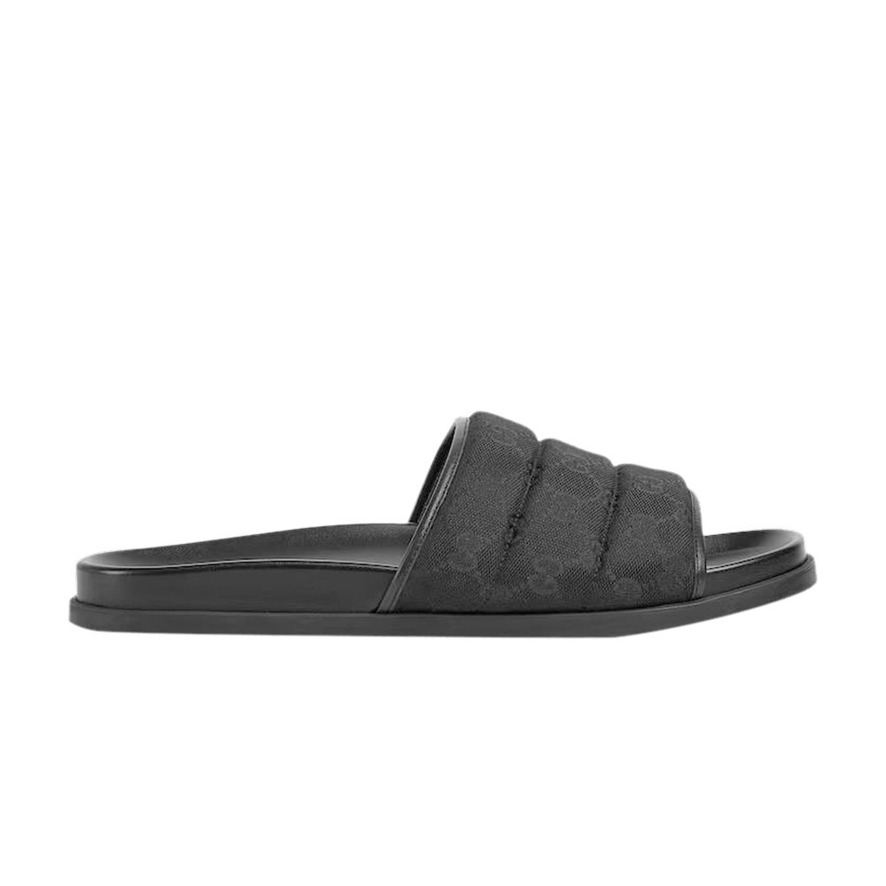 Gucci Slide Sandal 'GG Canvas - Black'