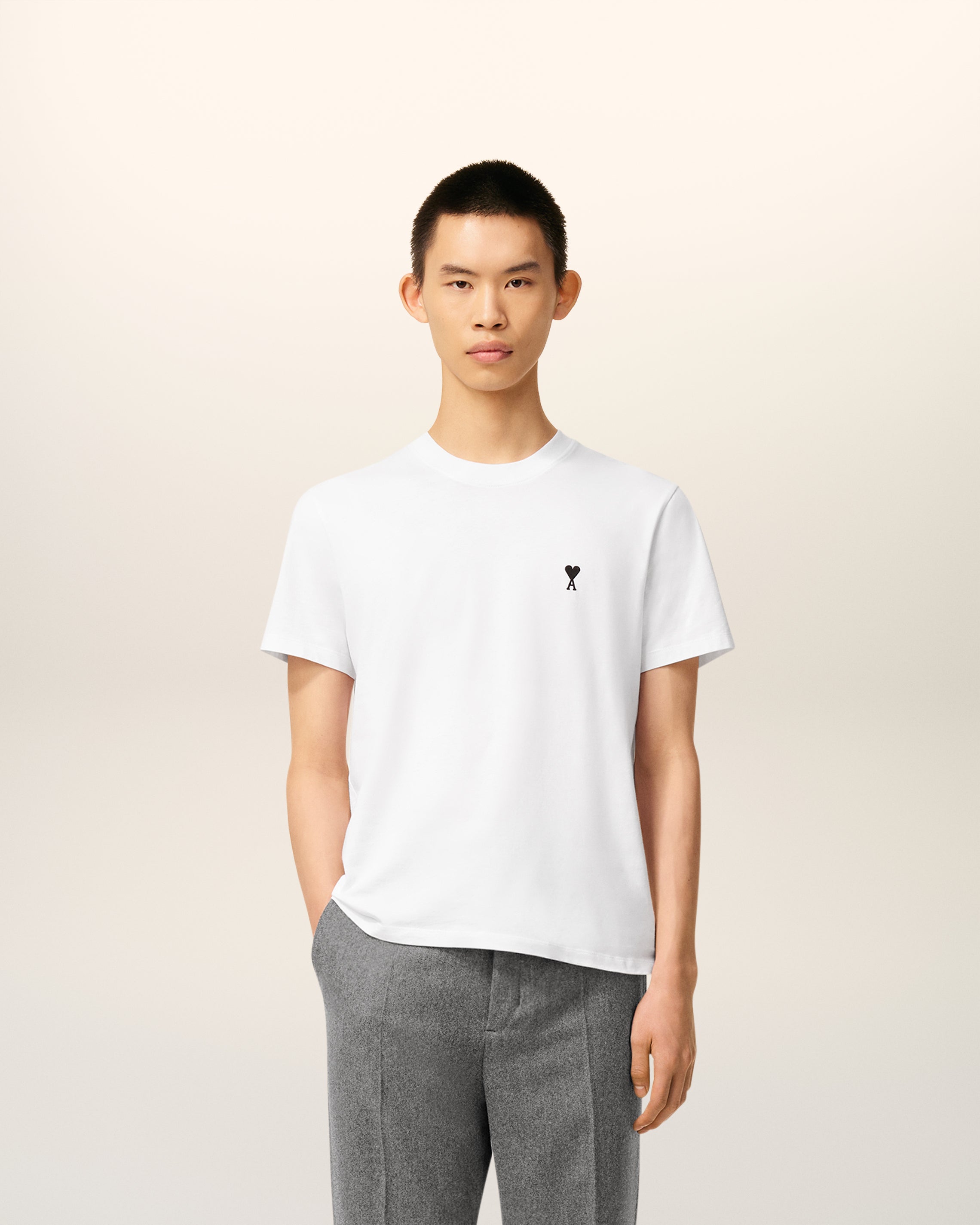 White Cotton Ami De Coeur T-shirt WHITE