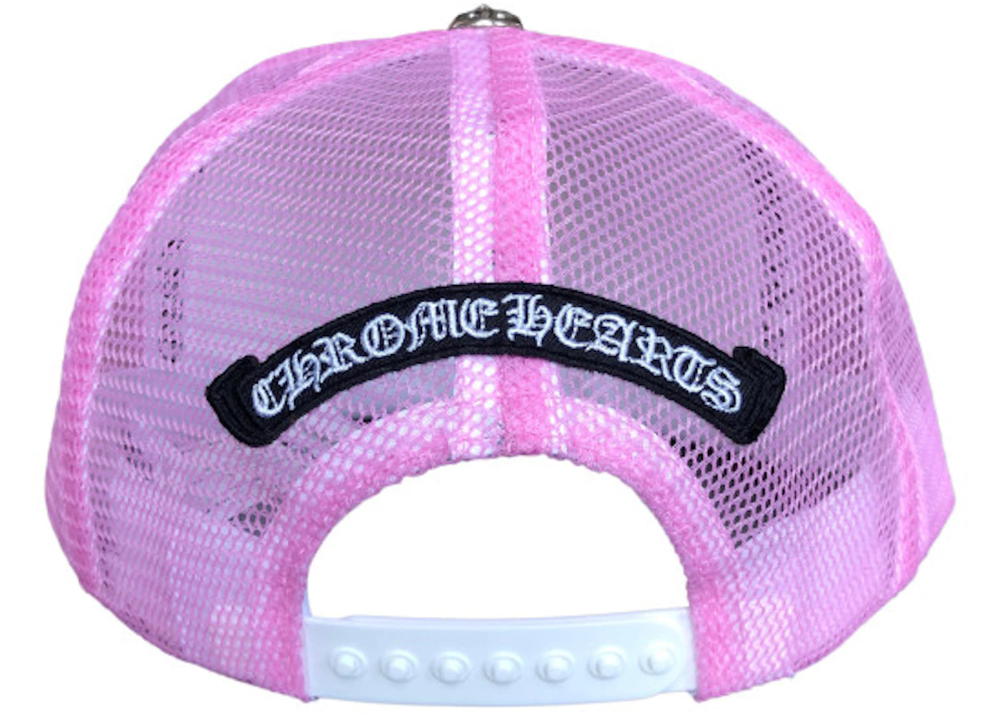 Chrome Hearts Matty Boy Sex Records Horse Shoe Trucker Hat Pink/White