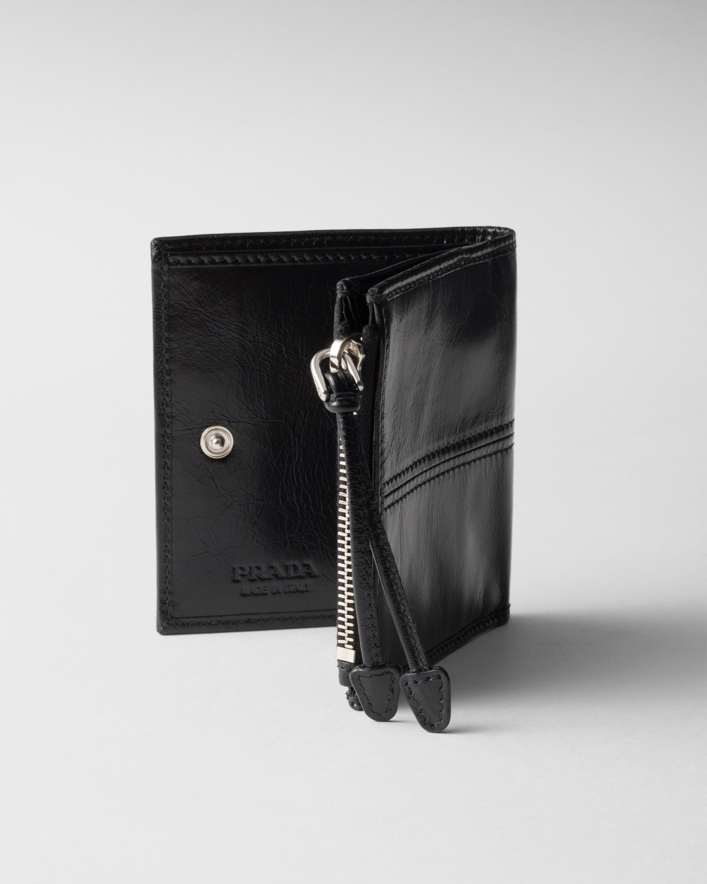 Small leather wallet Black