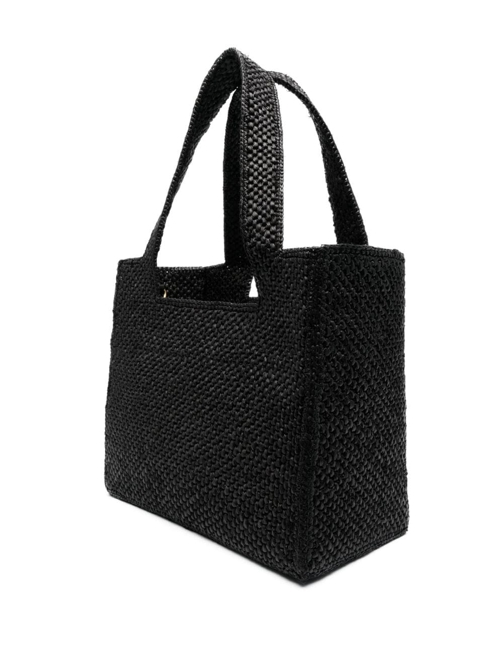 LOEWE Small Loewe Font Raffia Tote Bag