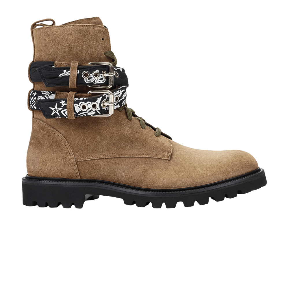 Amiri Suede Bandana Combat Boot 'Brown'