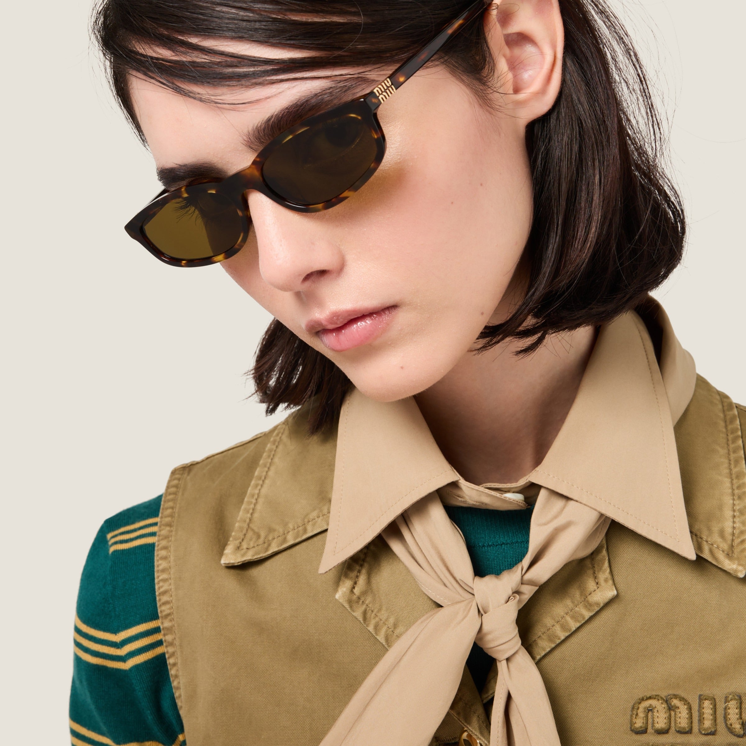 Miu Regard sunglasses Loden Green Lenses
