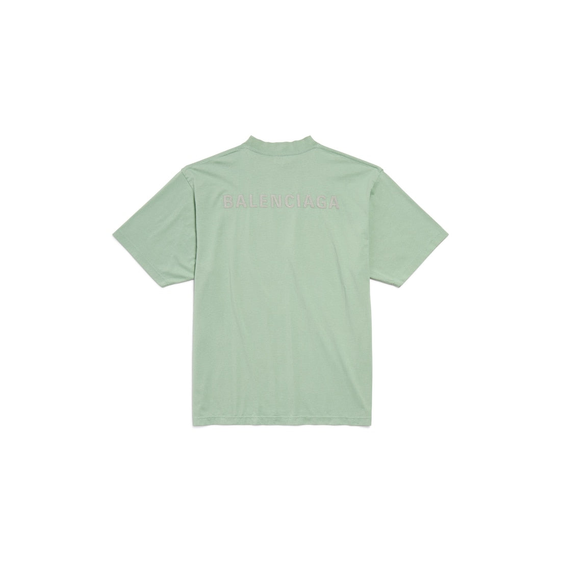 Balenciaga Back Reflective T-shirt Medium Fit in Sage Green