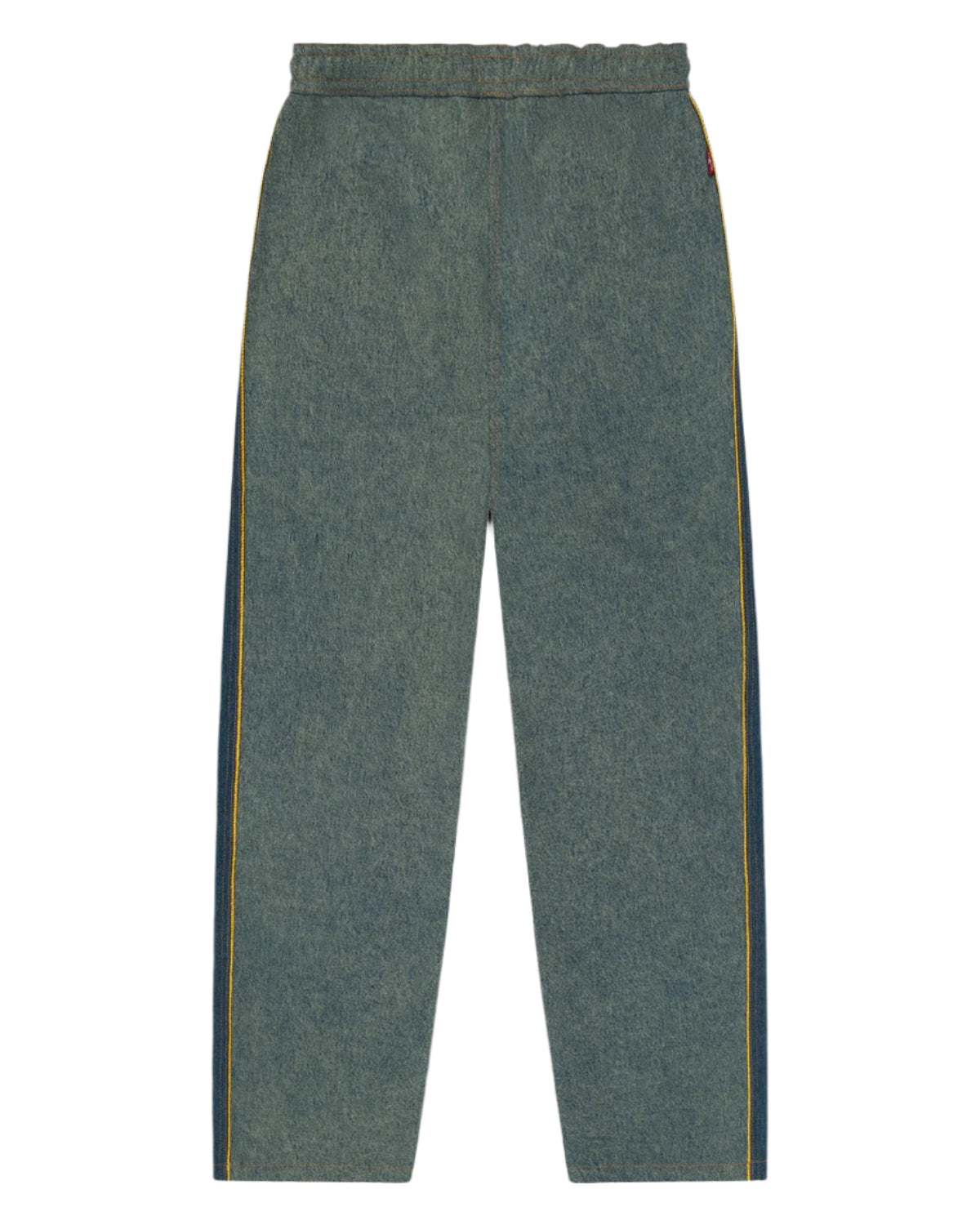Cotton Fleur De-Lis Denim Track Pants