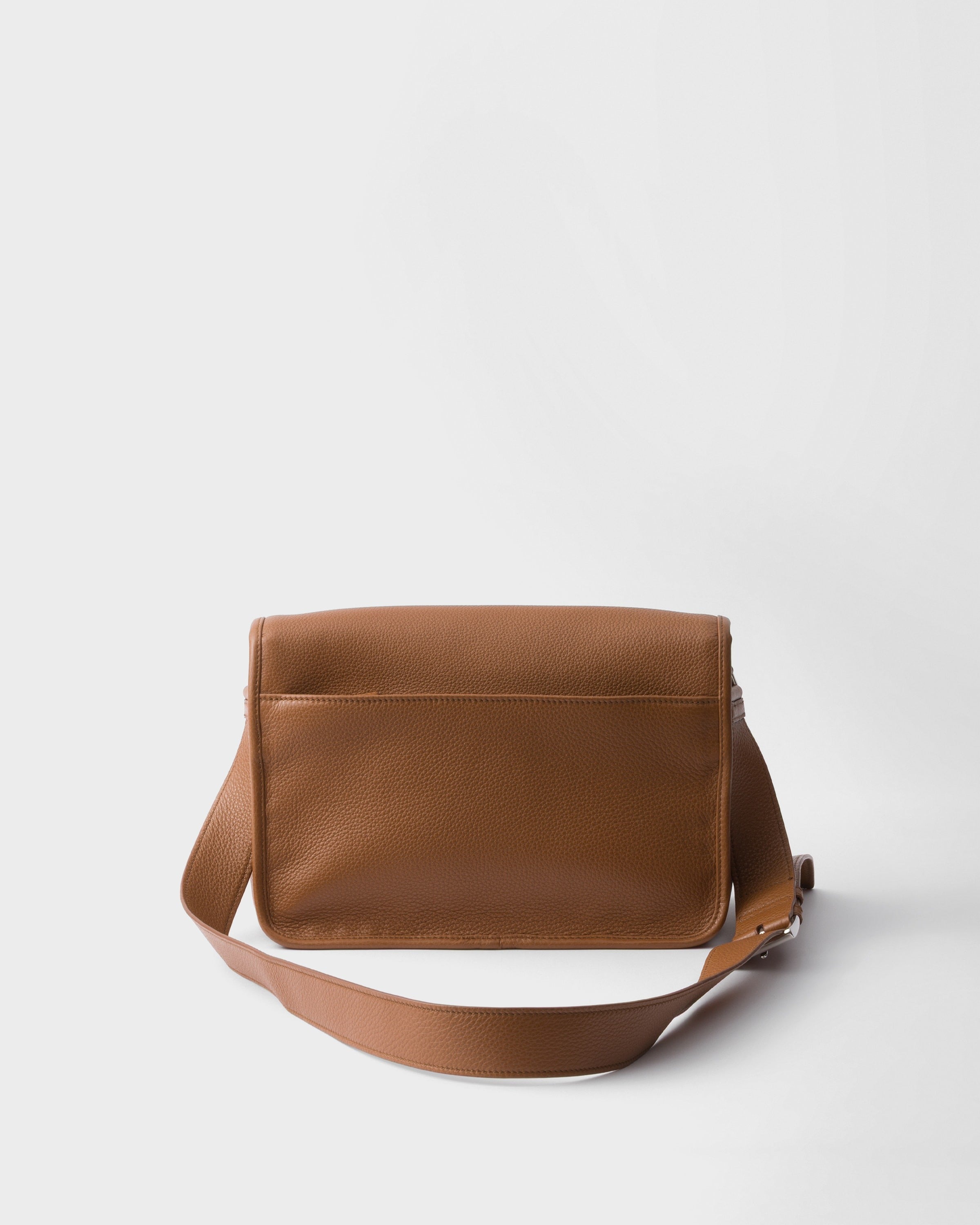 Leather shoulder bag Cognac