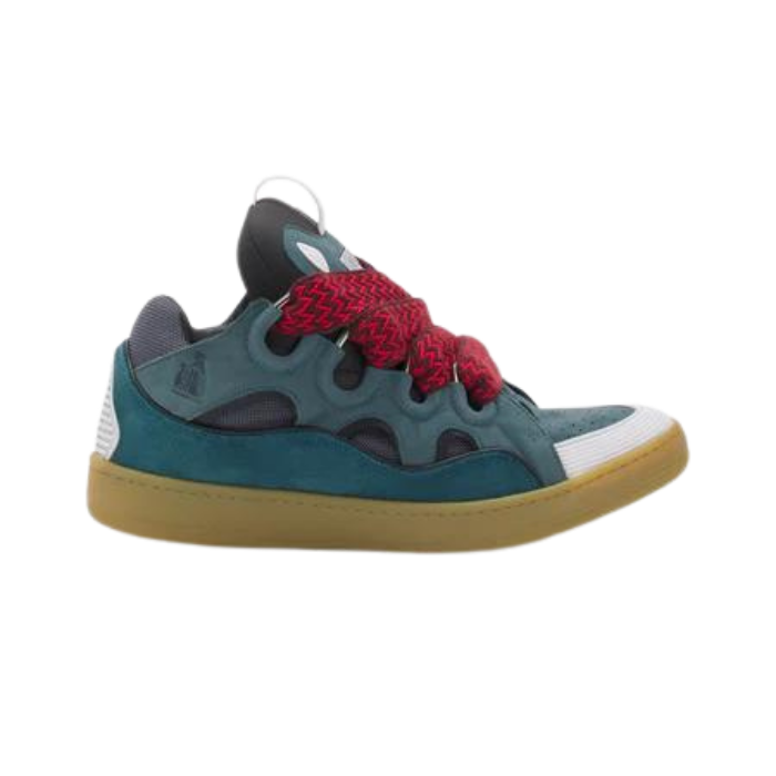 Lanvin Leather Curb Blue Grey
