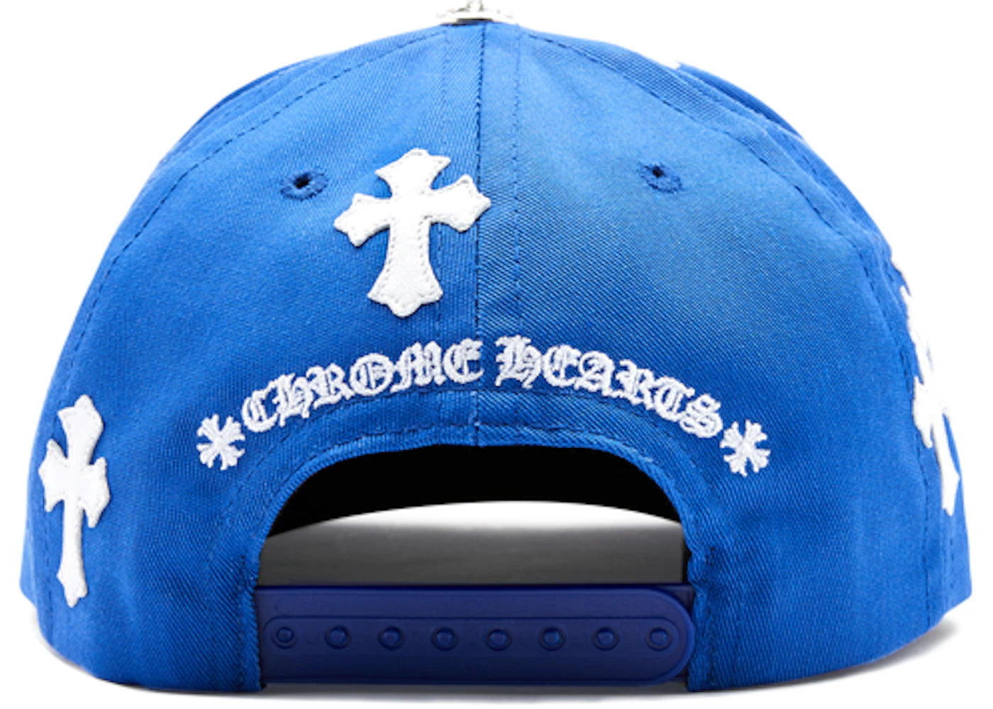 Chrome Hearts Cross Patch Baseball Hat Blue