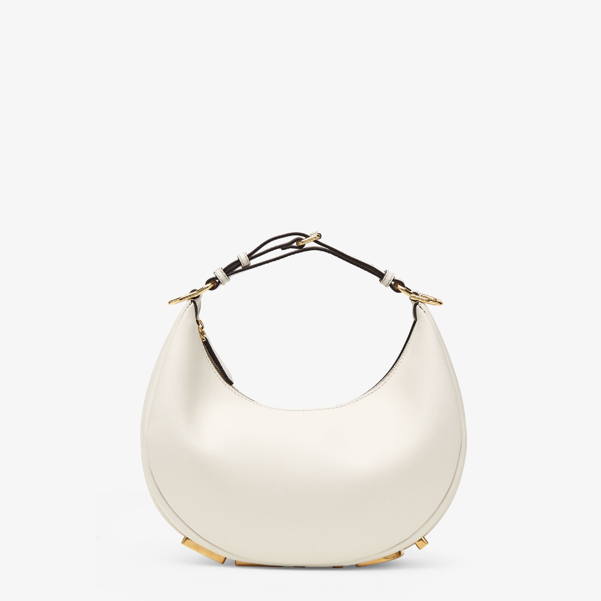 Fendigraphy Small White leather bag