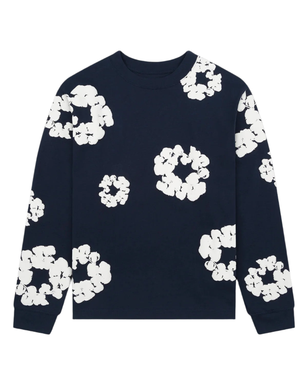 Cotton Wreath Long Sleeve Navy Navy