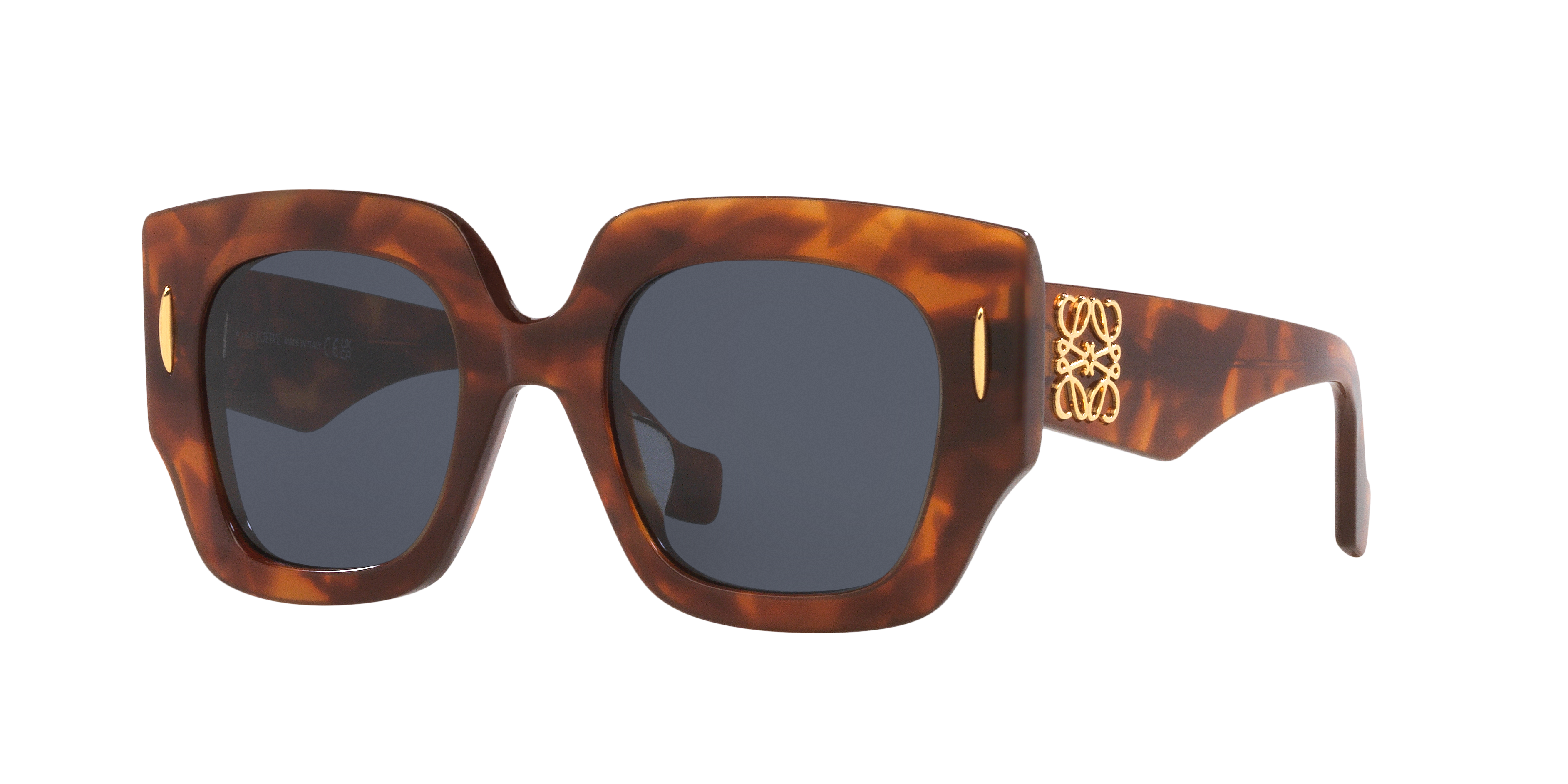 LOEWE Anagram Lw40129U Tortoise - Women Sunglasses, Blue Lens