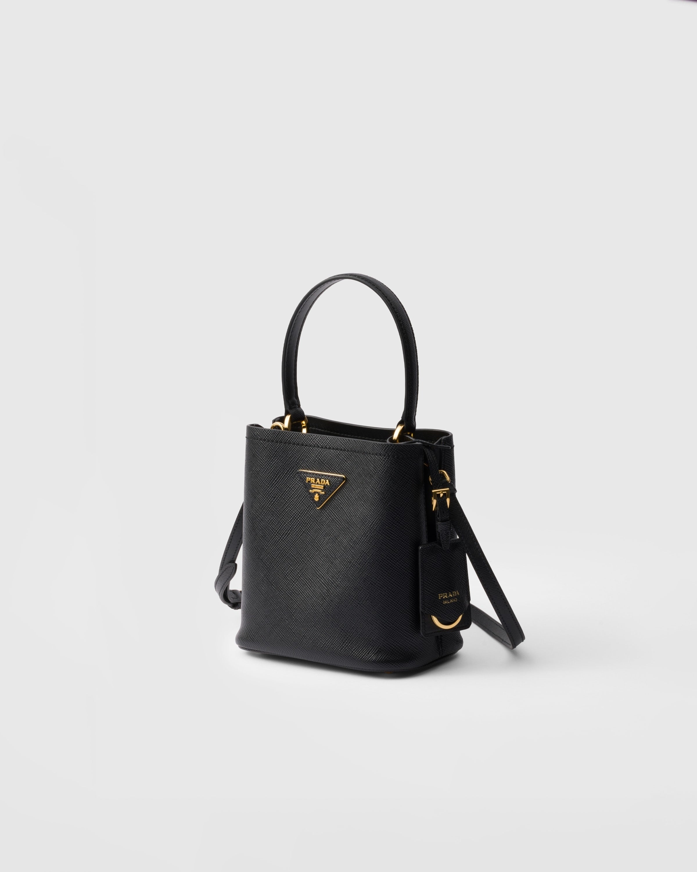 Prada Panier Saffiano leather mini-bag Black