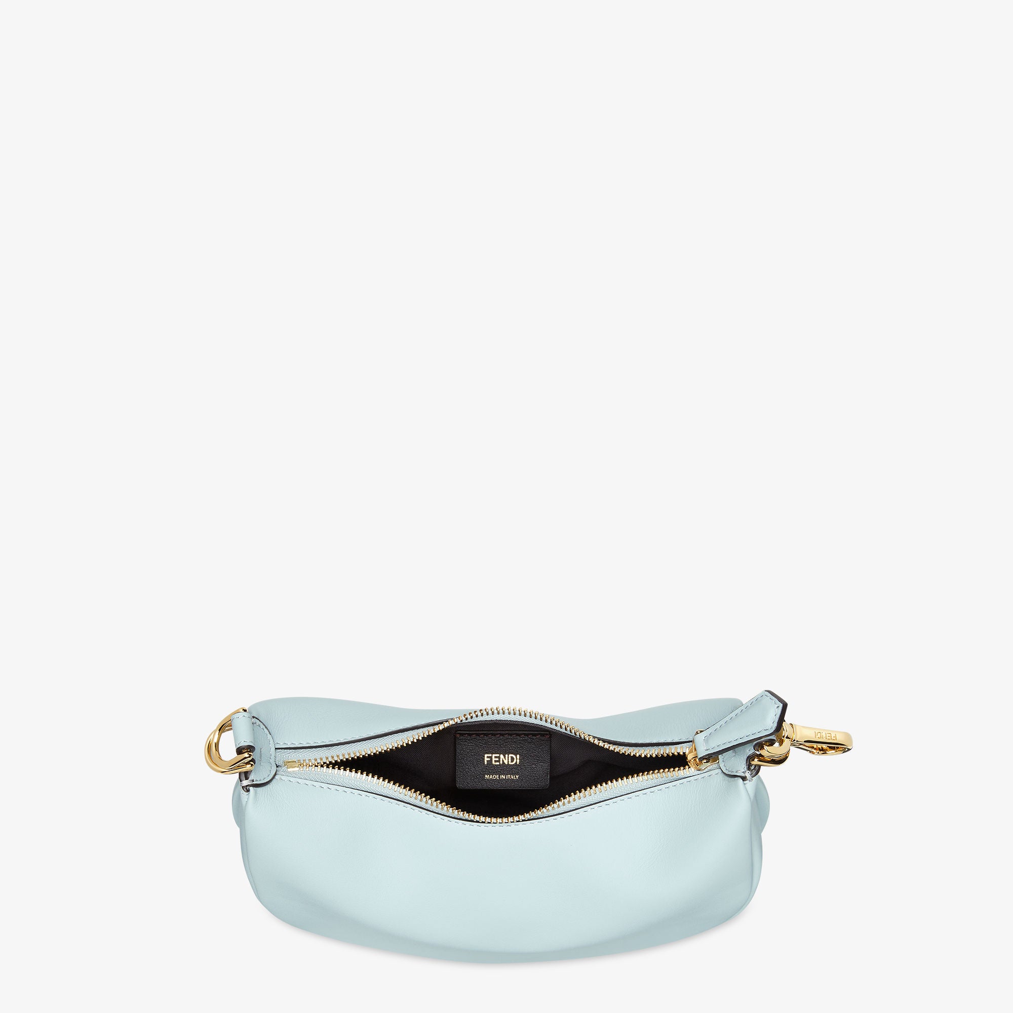 Fendigraphy Mini Light blue leather mini bag