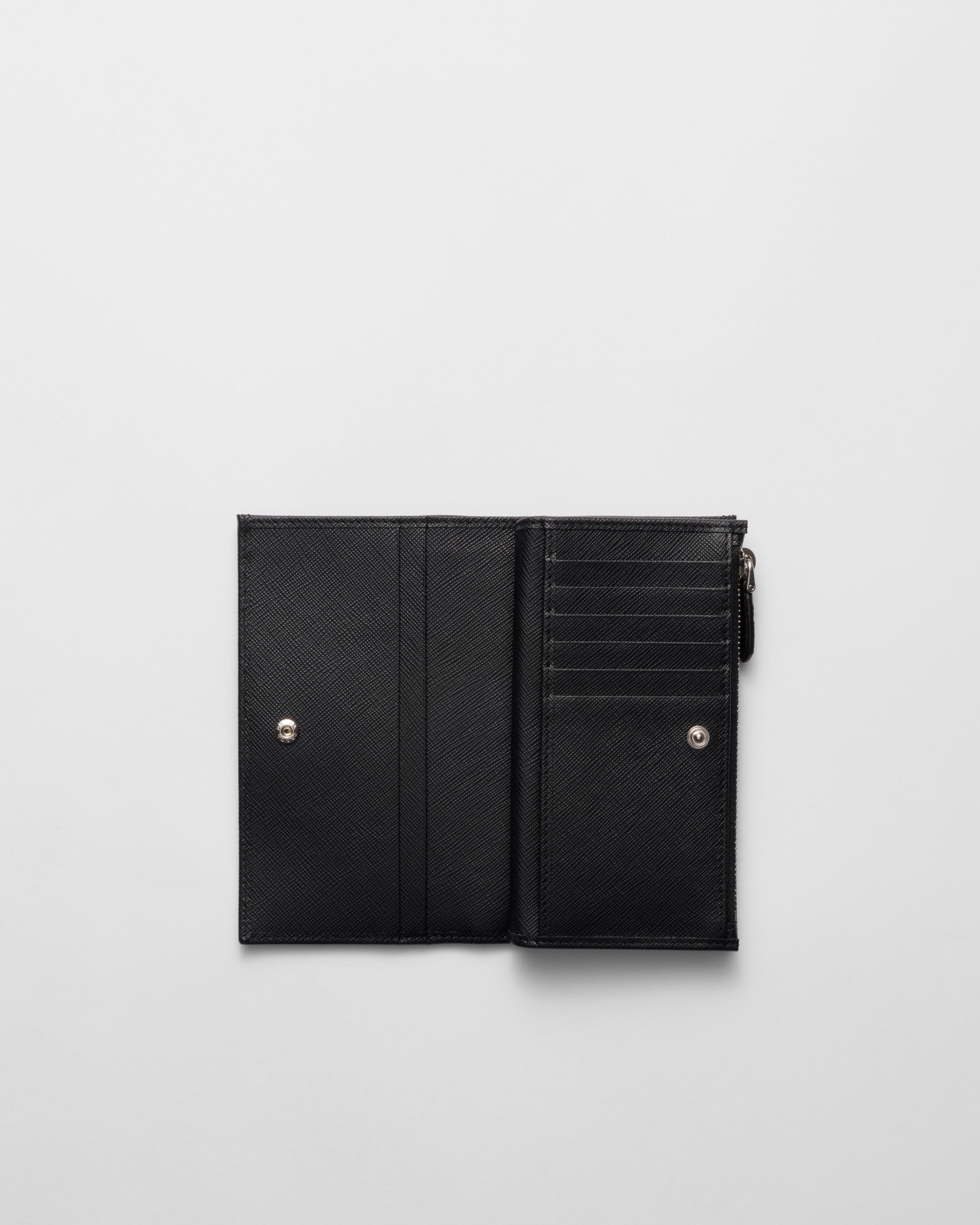 Large Saffiano leather wallet Black