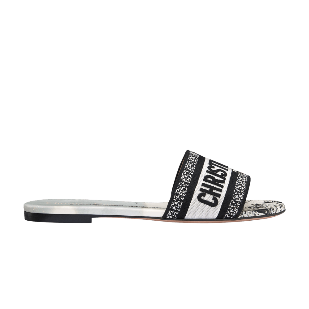 Dior Wmns DWay Slide 'Plan de Paris Motif - White Black'