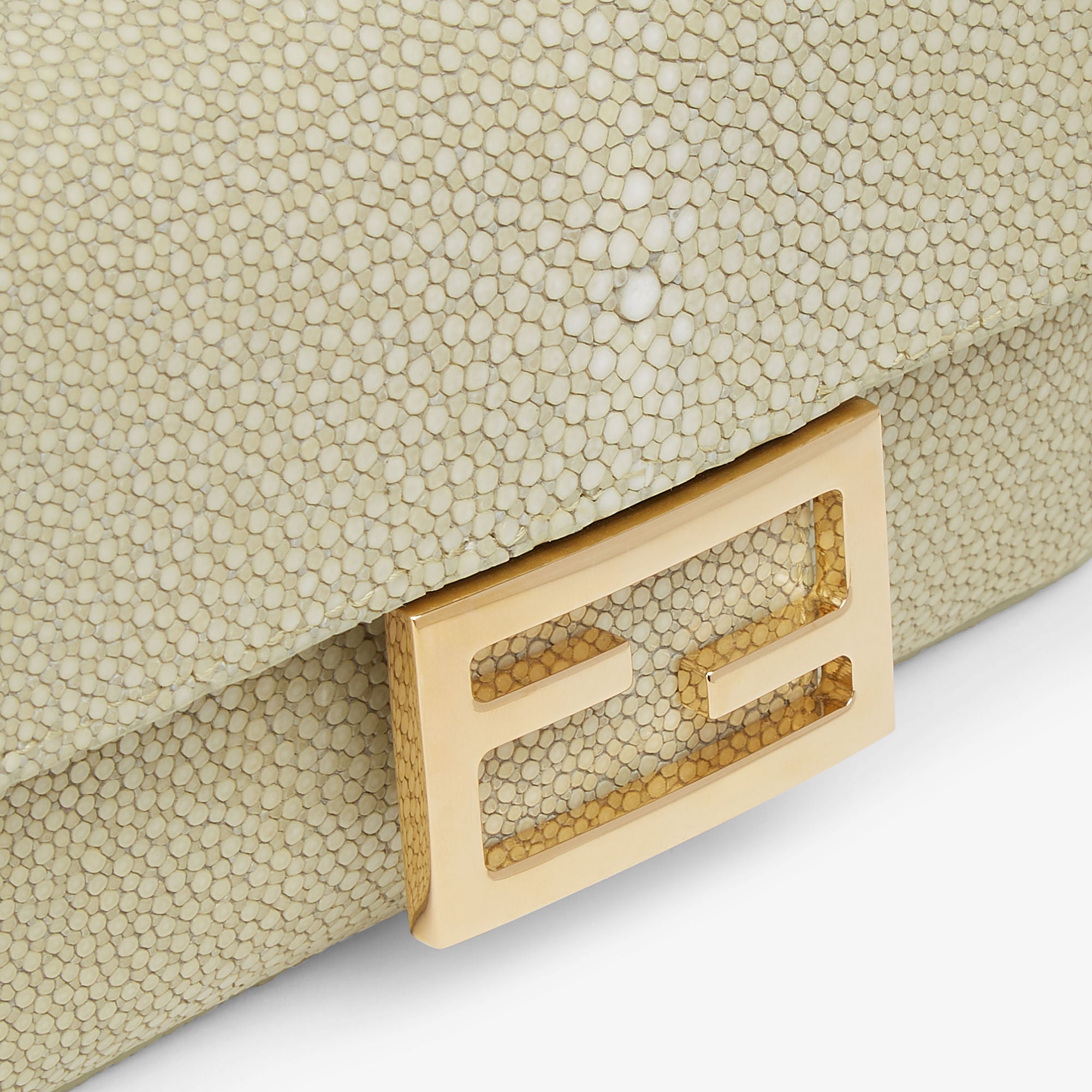 Baguette Mini Sage green stingray leather bag