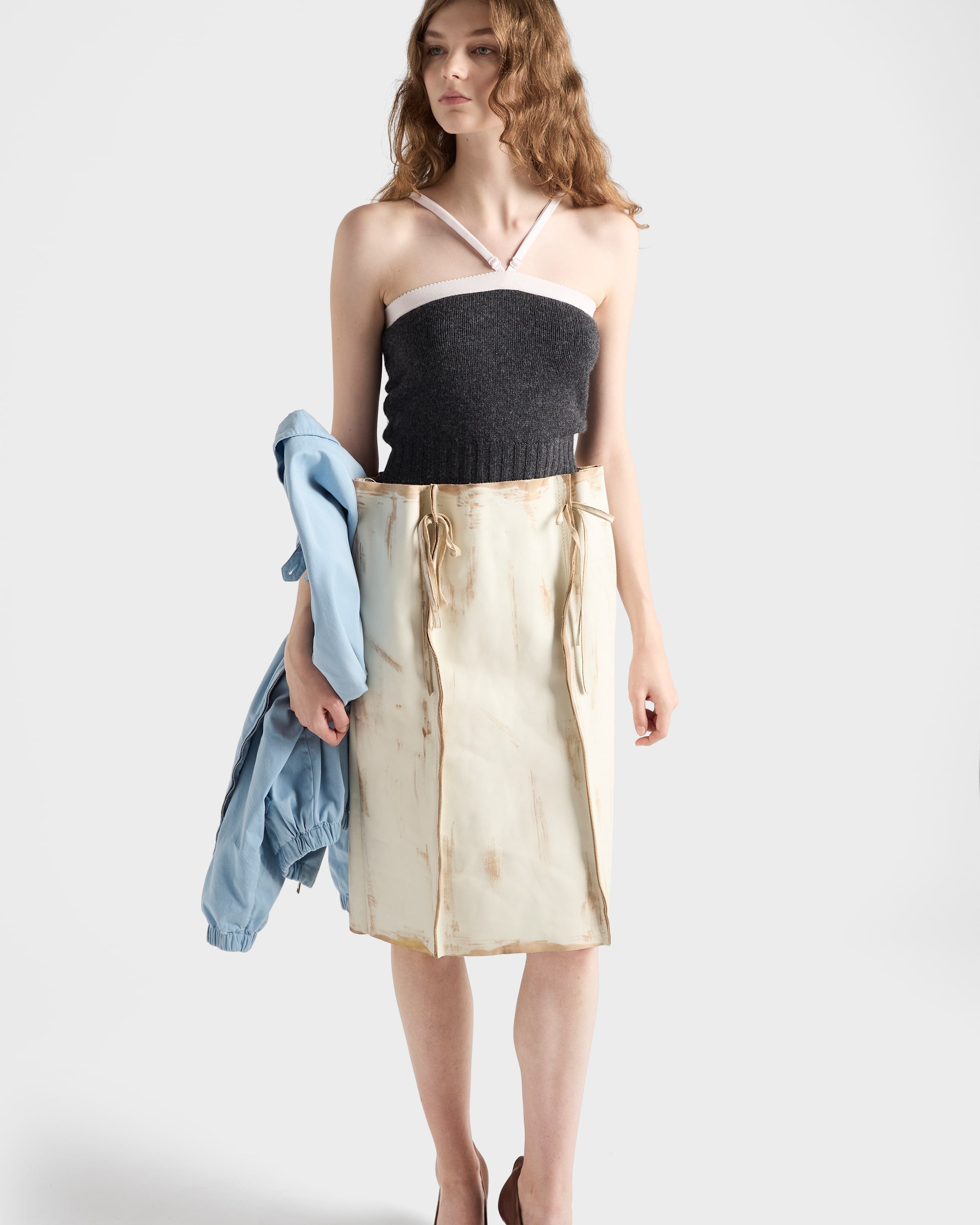 Cashmere and wool top Anthracite Gray