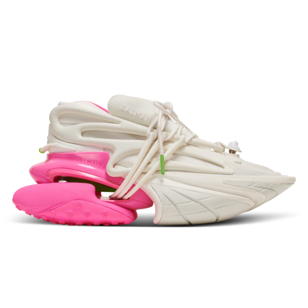 Balmain Unicorn Low-Top White Pink