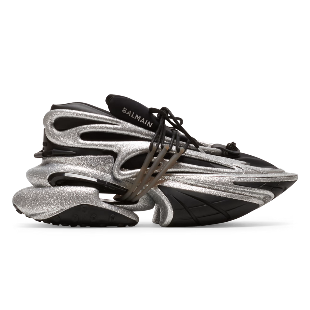 Balmain Unicorn Low-Top Silver Black