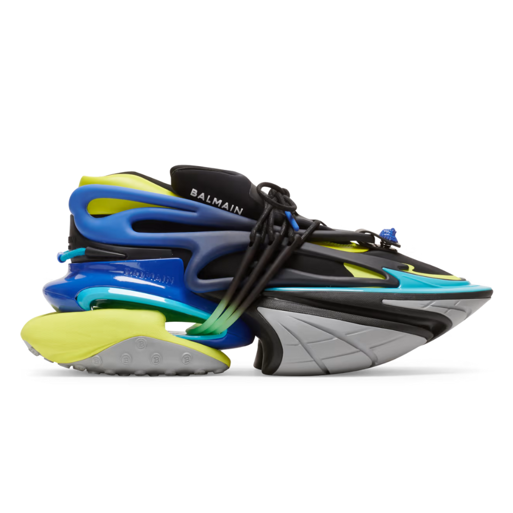 Balmain Unicorn Low-Top Blue Multicolor