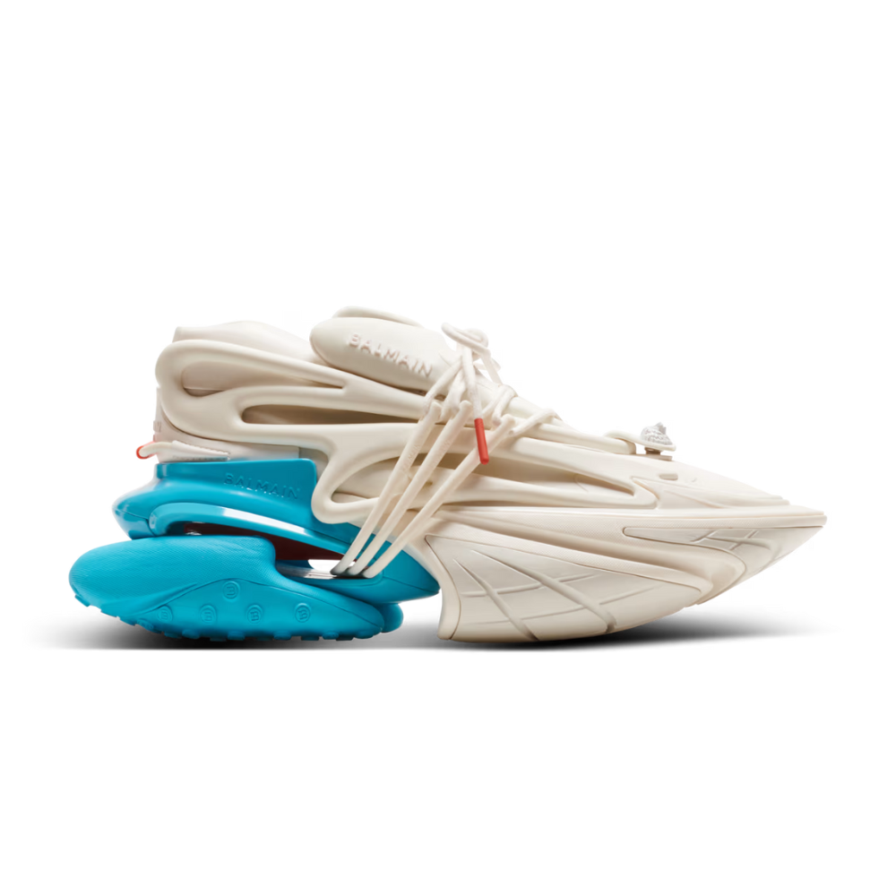 Balmain Unicorn Low-Top White Blue