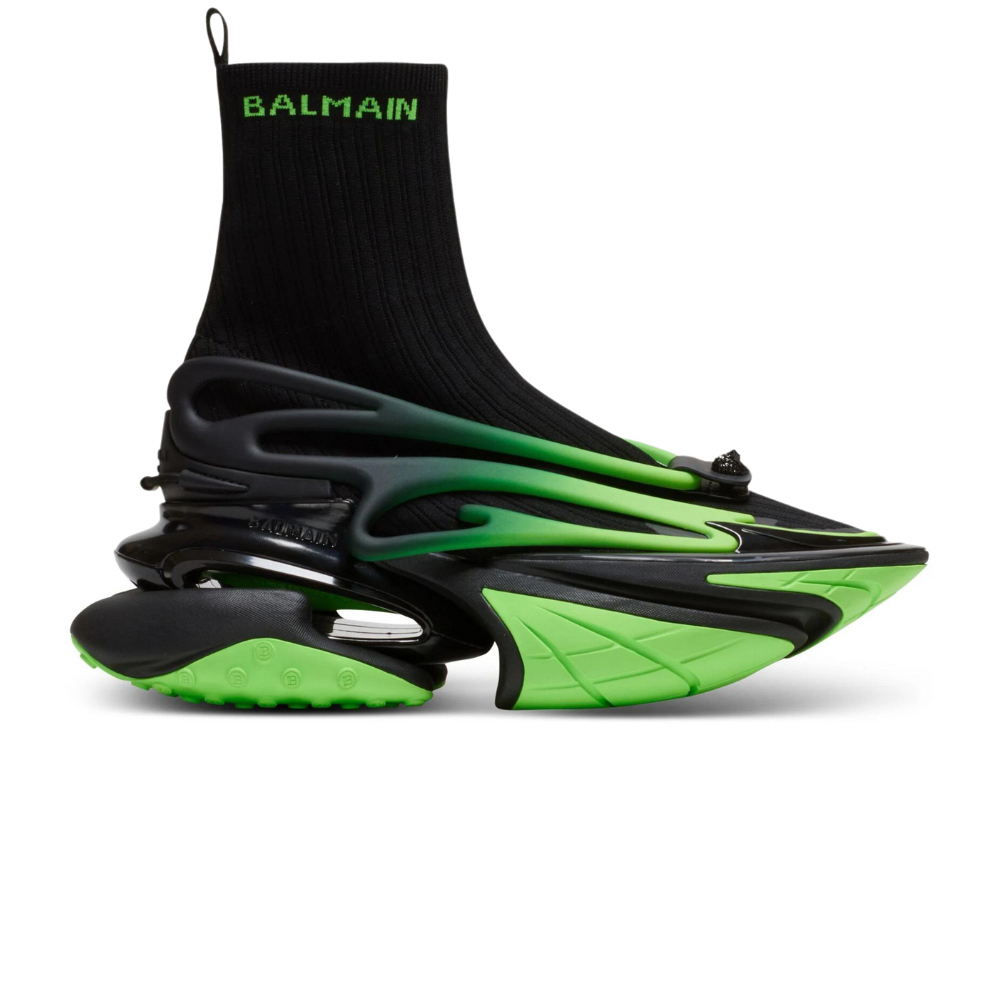 Balmain Unicorn High-Top Black Green
