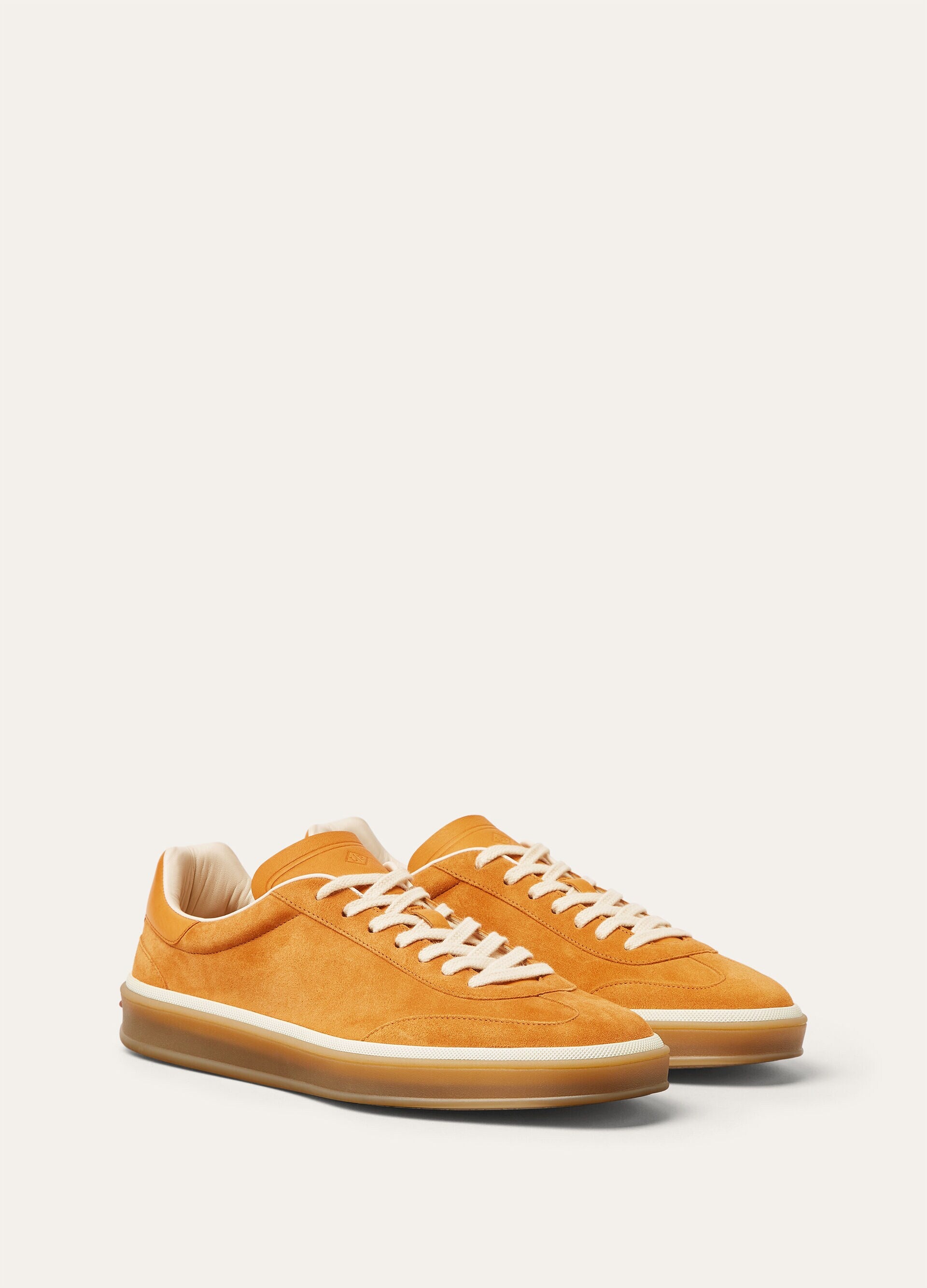 Tennis Walk Sneaker Suede Calf Split 70's Orange