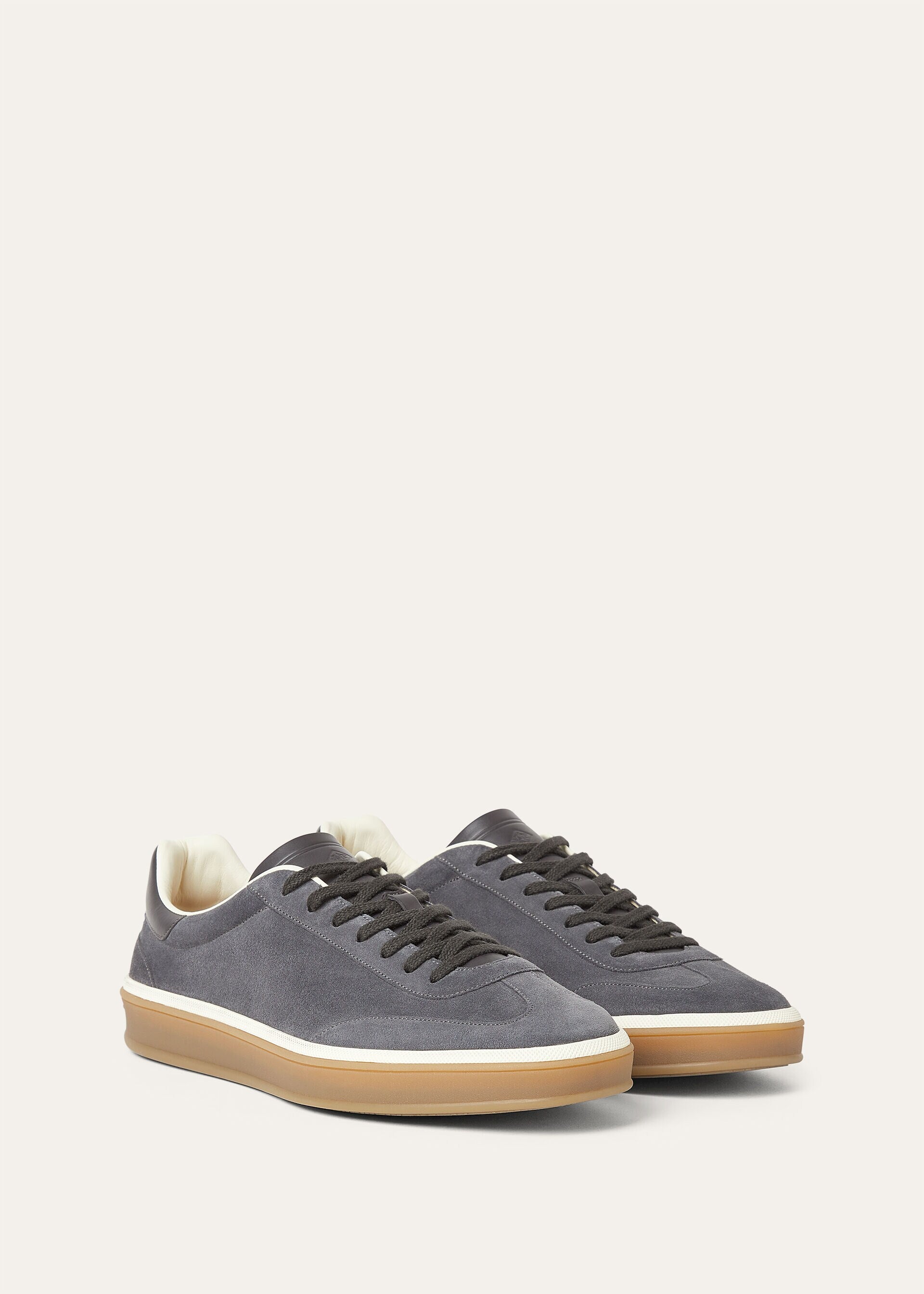 Tennis Walk Sneaker Suede Calf Split Obsidian Grey