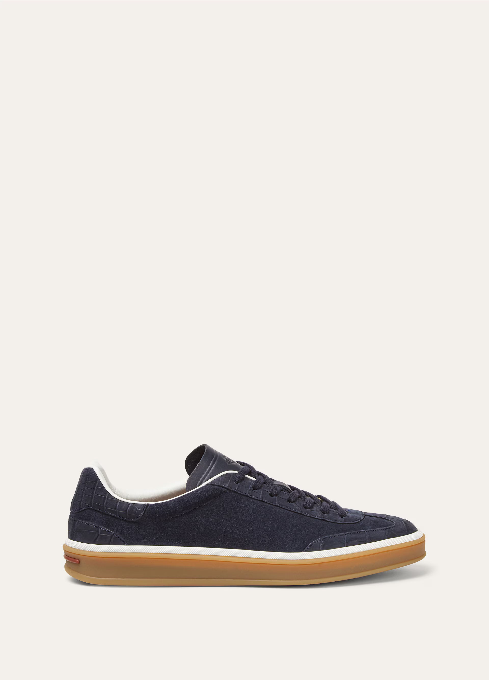 Tennis Walk Sneaker Suede Calf Split Blue Navy