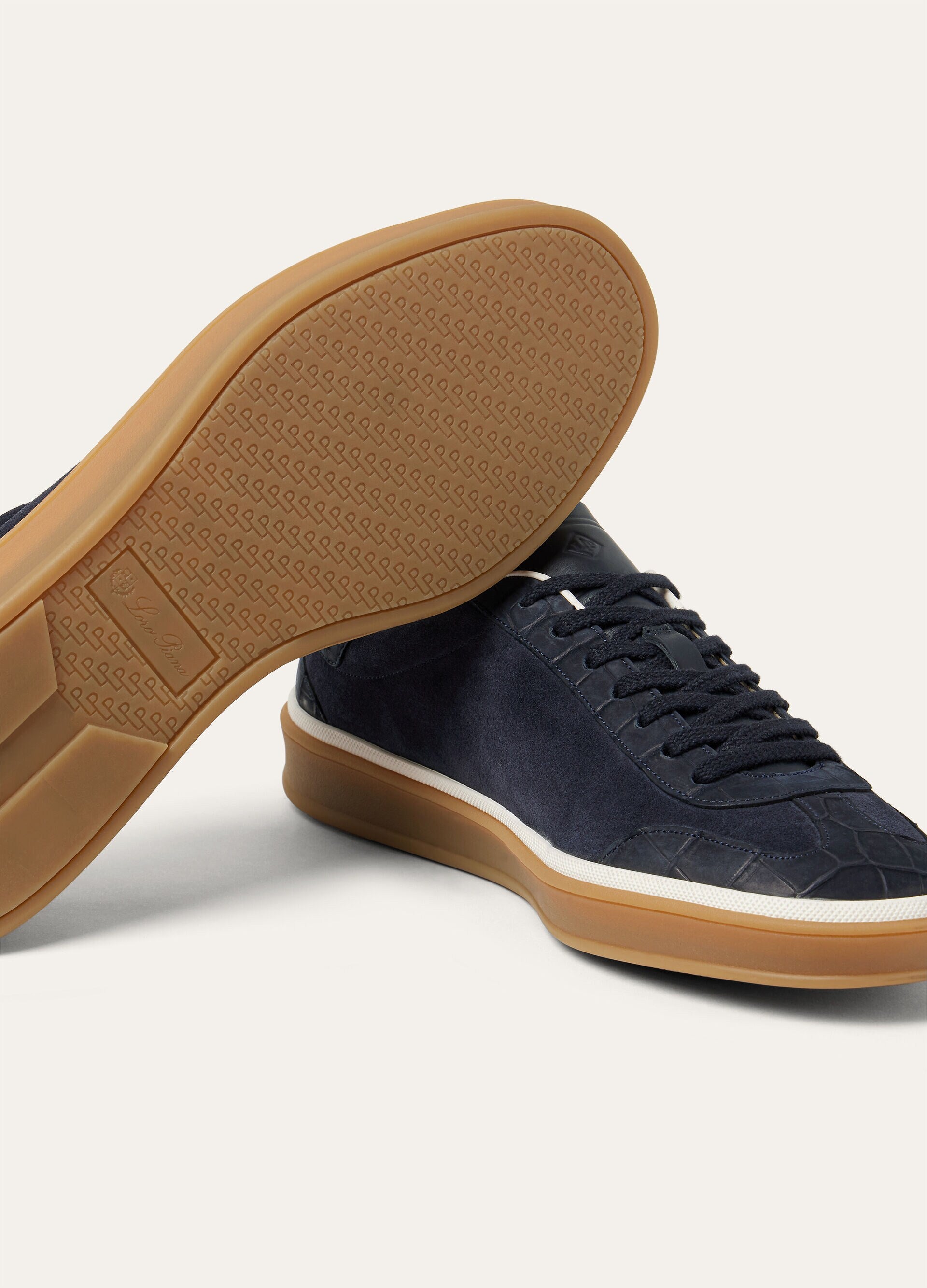 Tennis Walk Sneaker Suede Calf Split Blue Navy