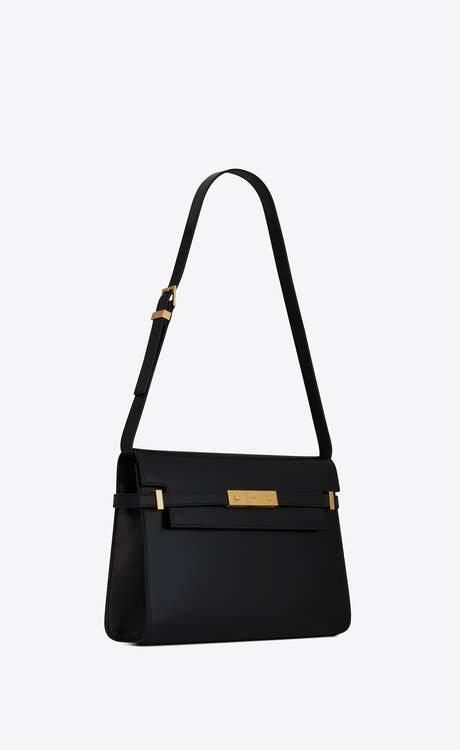 YSL Manhattan Leather Black