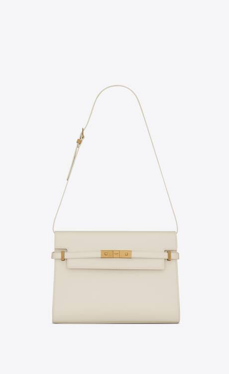 YSL Manhattan Leather White
